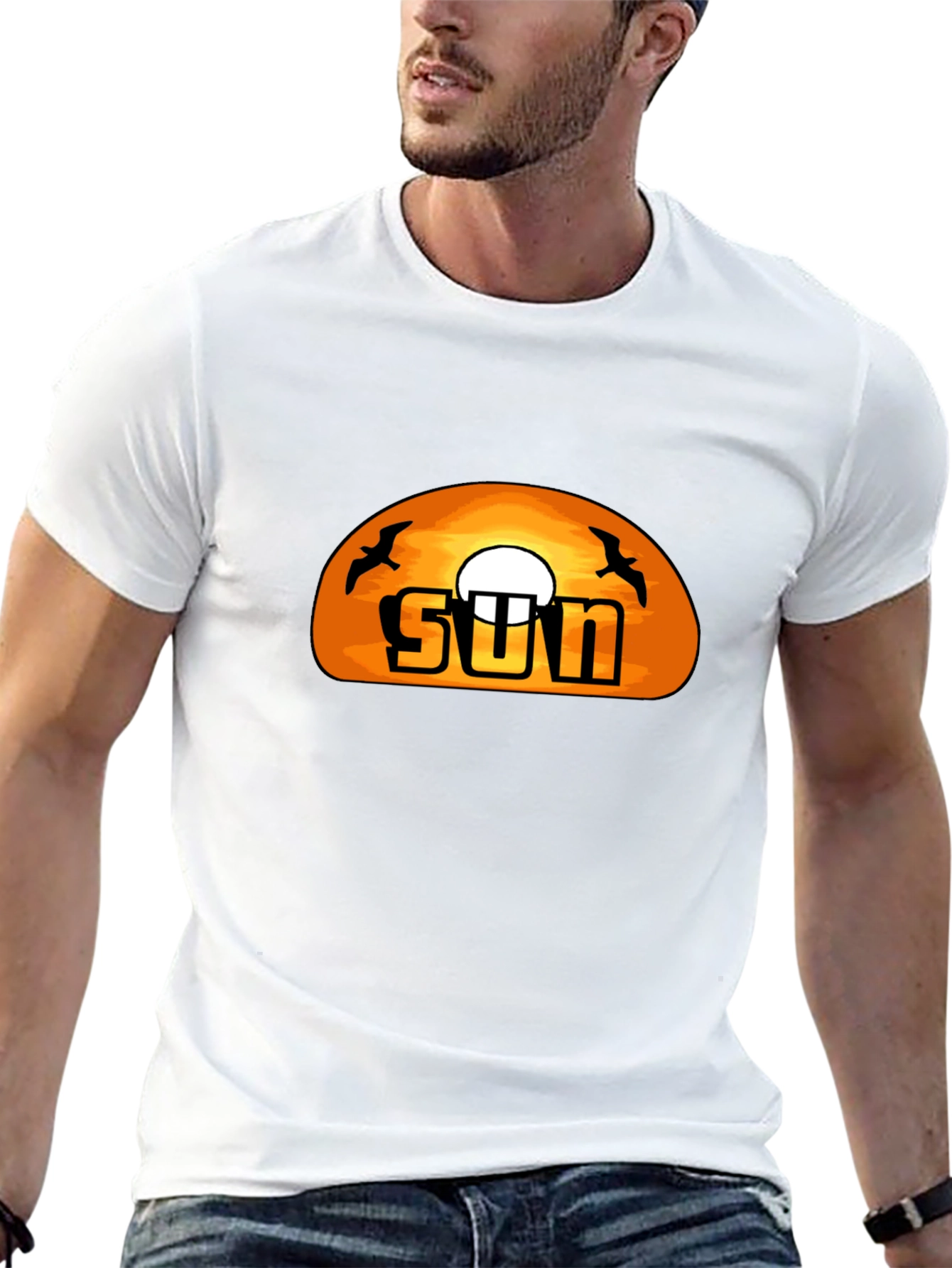 Sunset Graphic T-Shirt -  Cool Black Tee