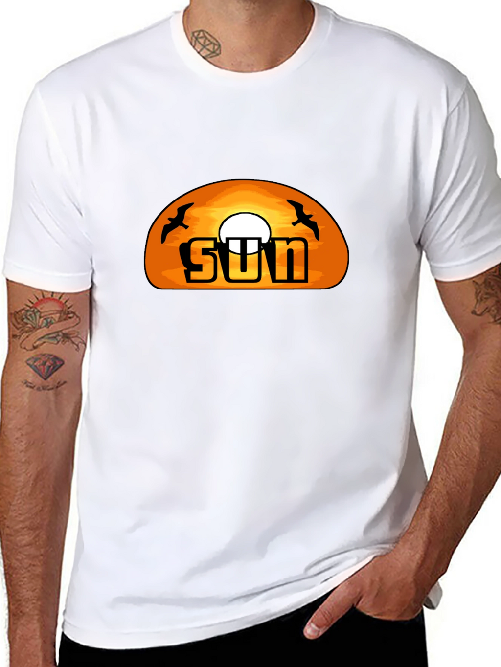 Sunset Graphic T-Shirt -  Cool Black Tee
