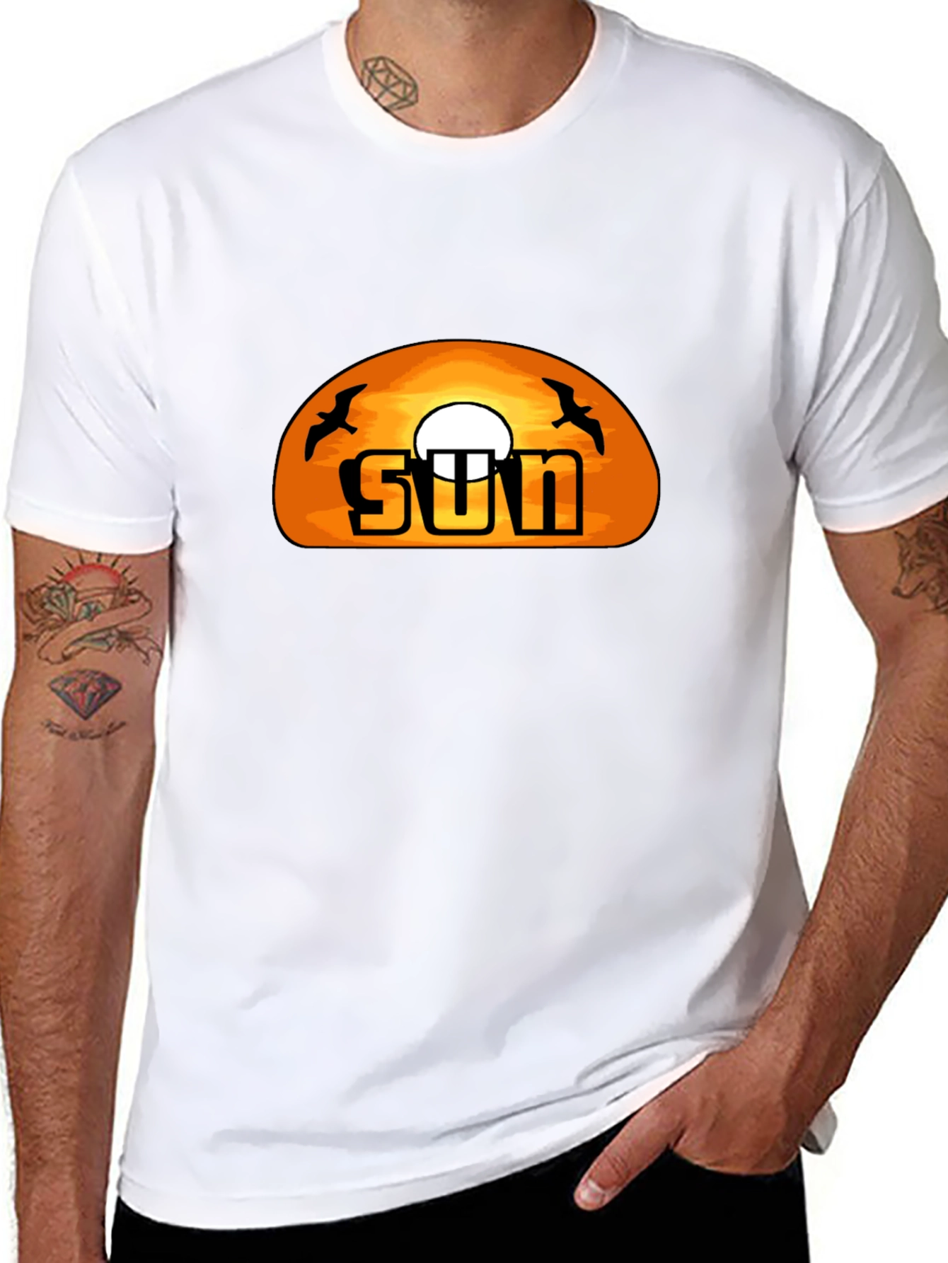 Sunset Graphic T-Shirt -  Cool Black Tee