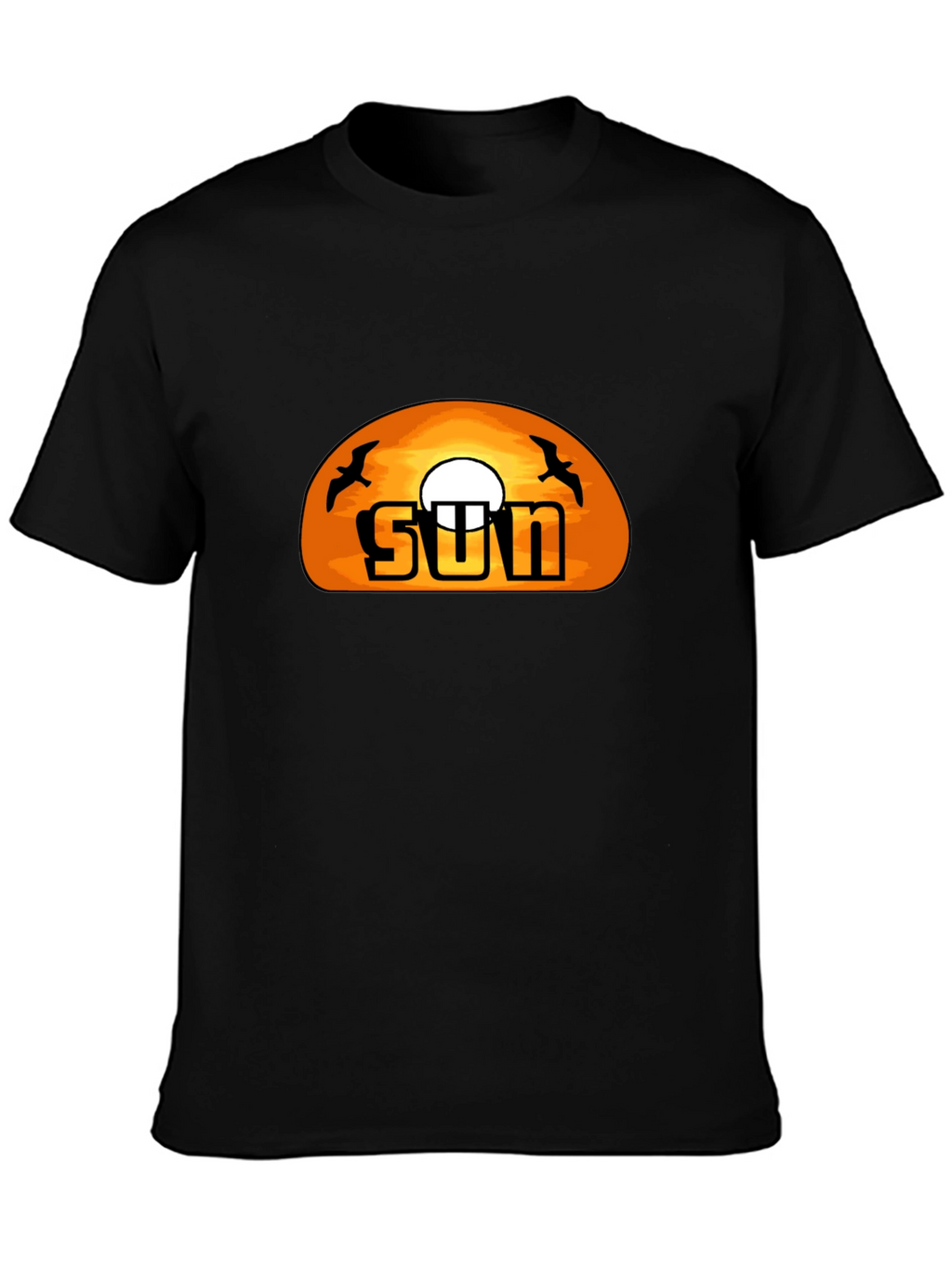 Sunset Graphic T-Shirt -  Cool Black Tee