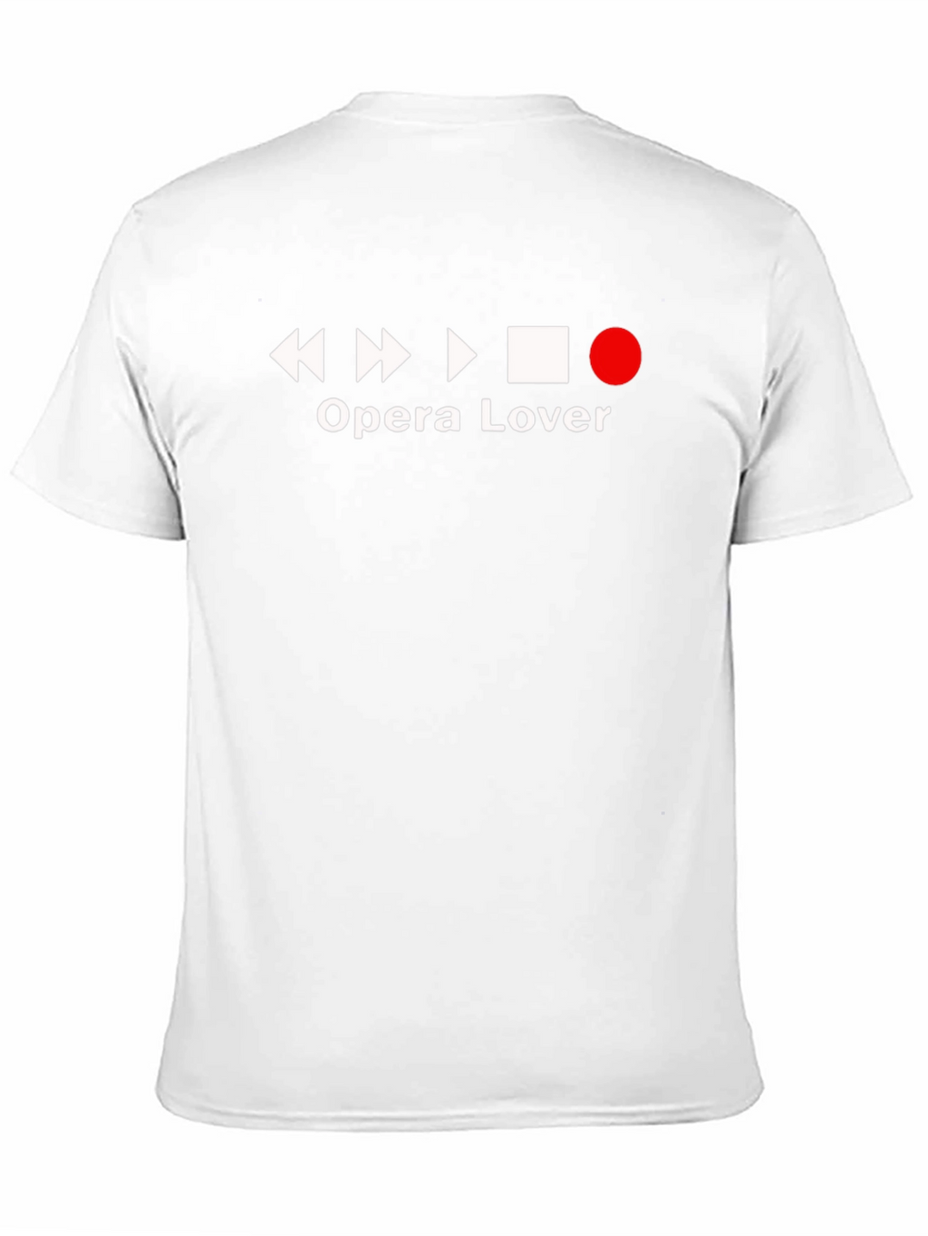Opera Lover Graphic T-Shirt - Black Casual Tee