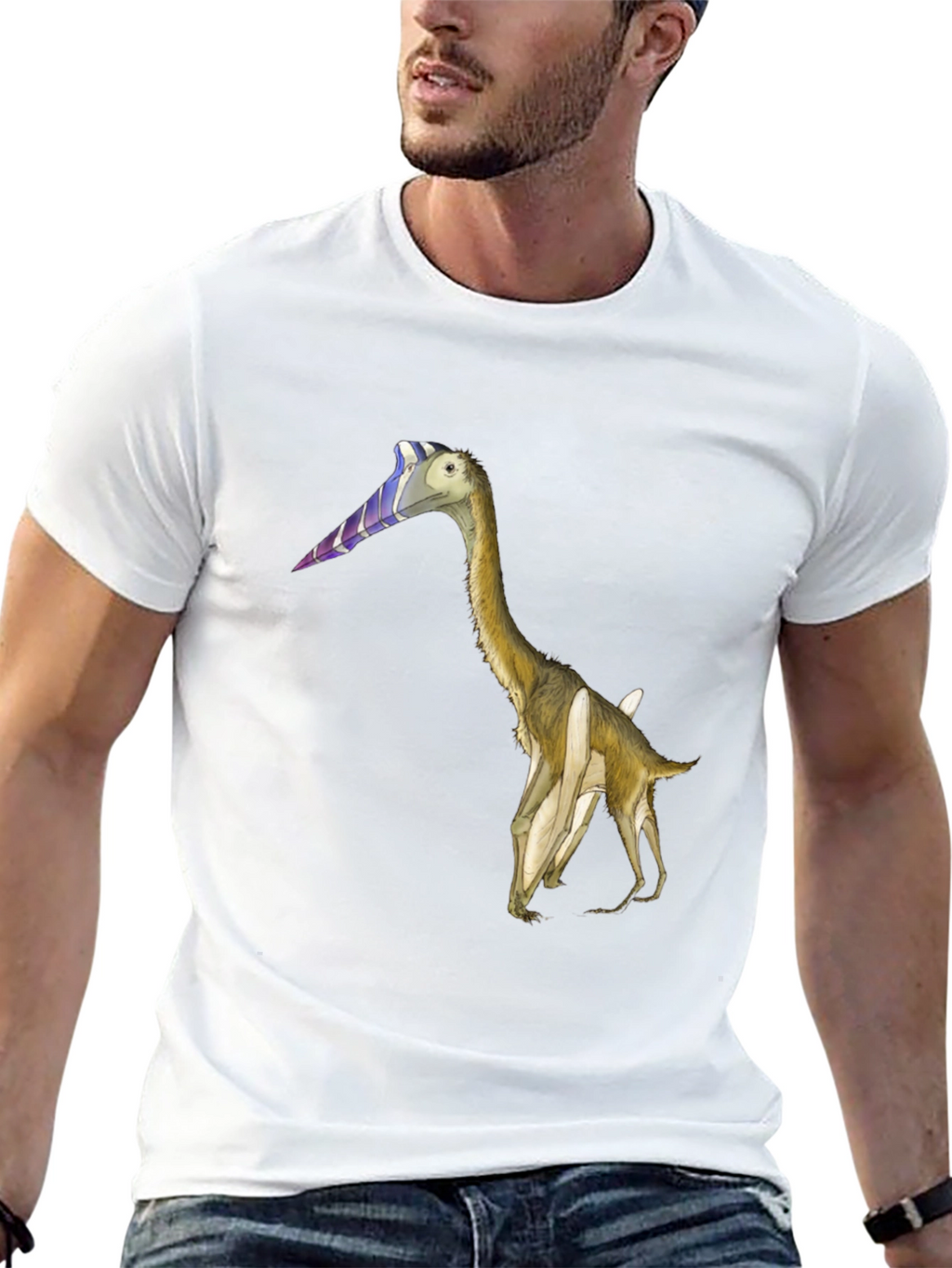Dinosaur Graphic Tee - Quirky Black T-Shirt