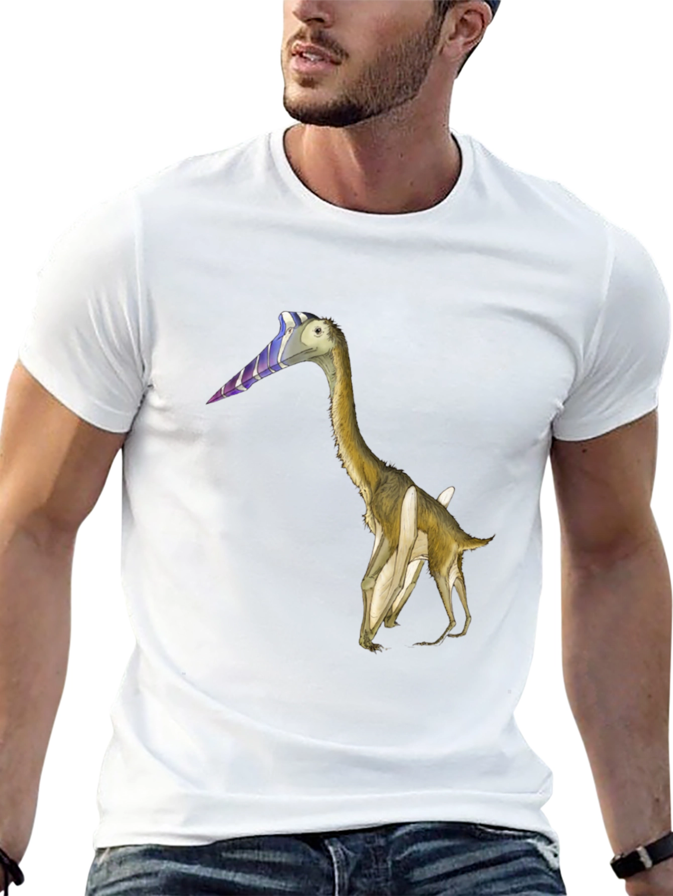 Dinosaur Graphic Tee - Quirky Black T-Shirt