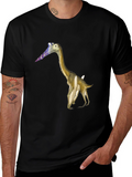 Dinosaur Graphic Tee - Quirky Black T-Shirt