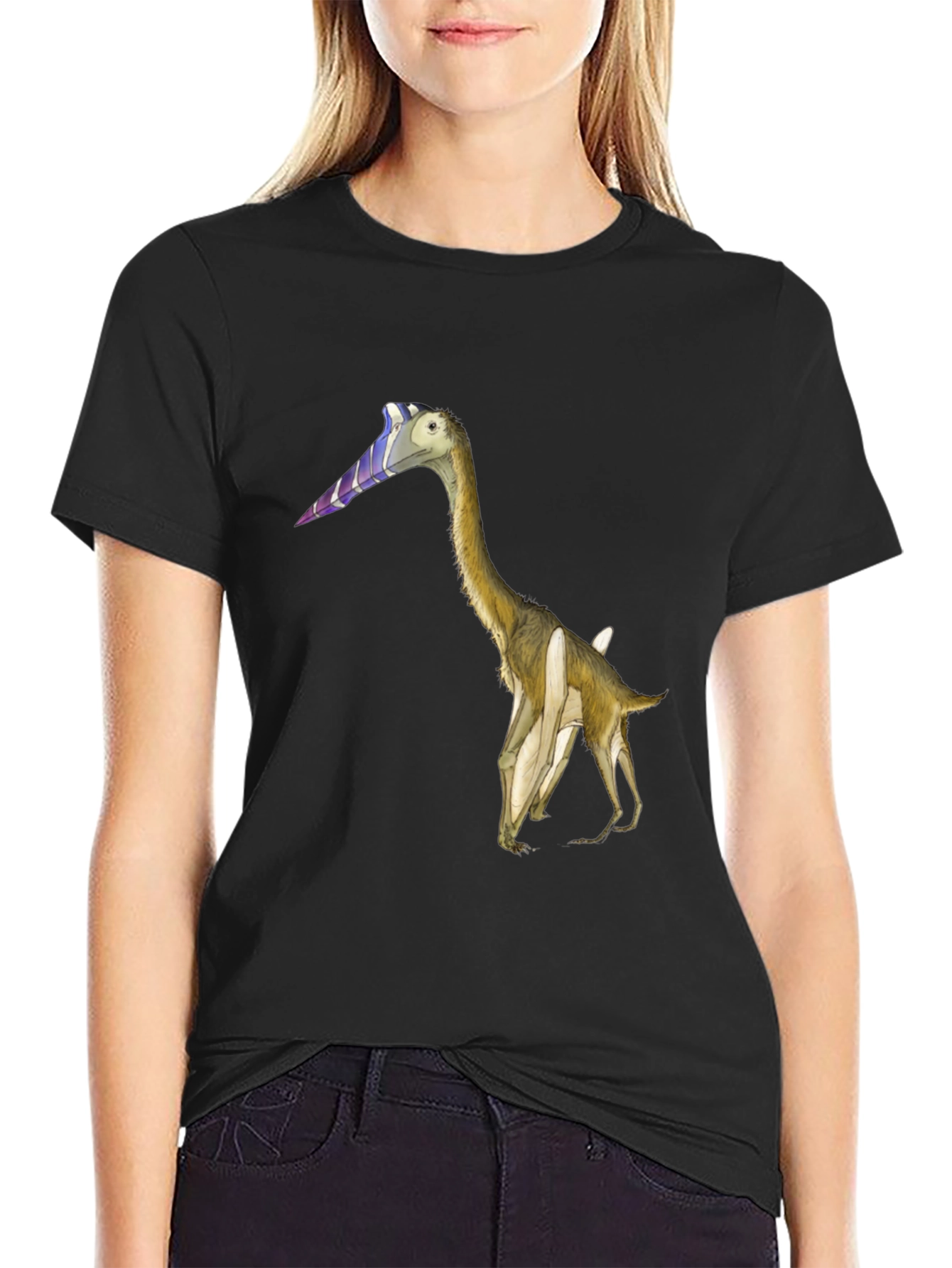 Dinosaur Graphic Tee - Quirky Black T-Shirt