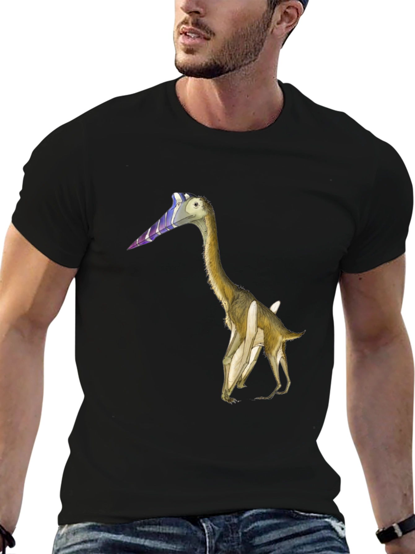 Dinosaur Graphic Tee - Quirky Black T-Shirt
