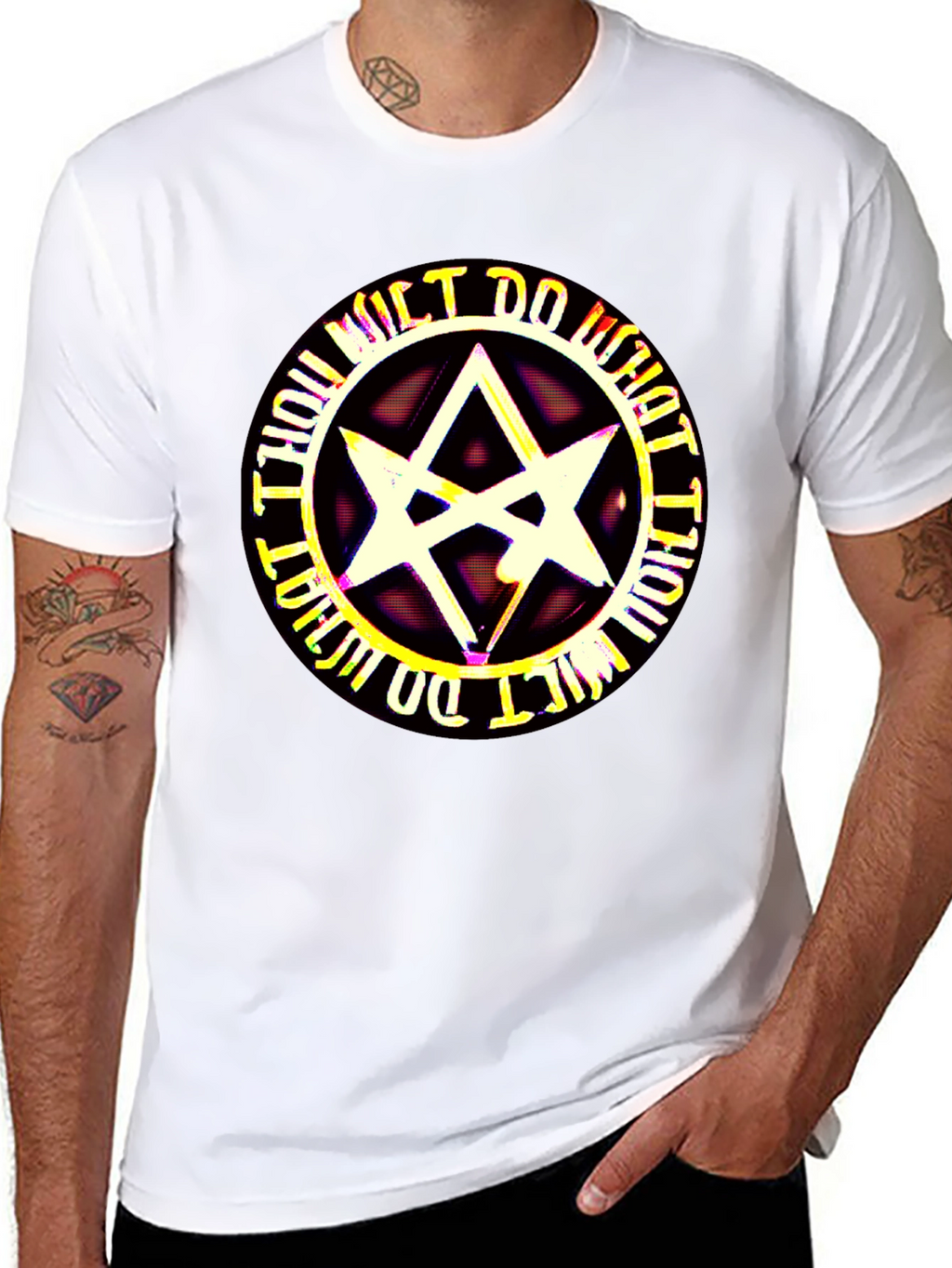 Occult Star Symbol T-Shirt - Modern Gothic Design