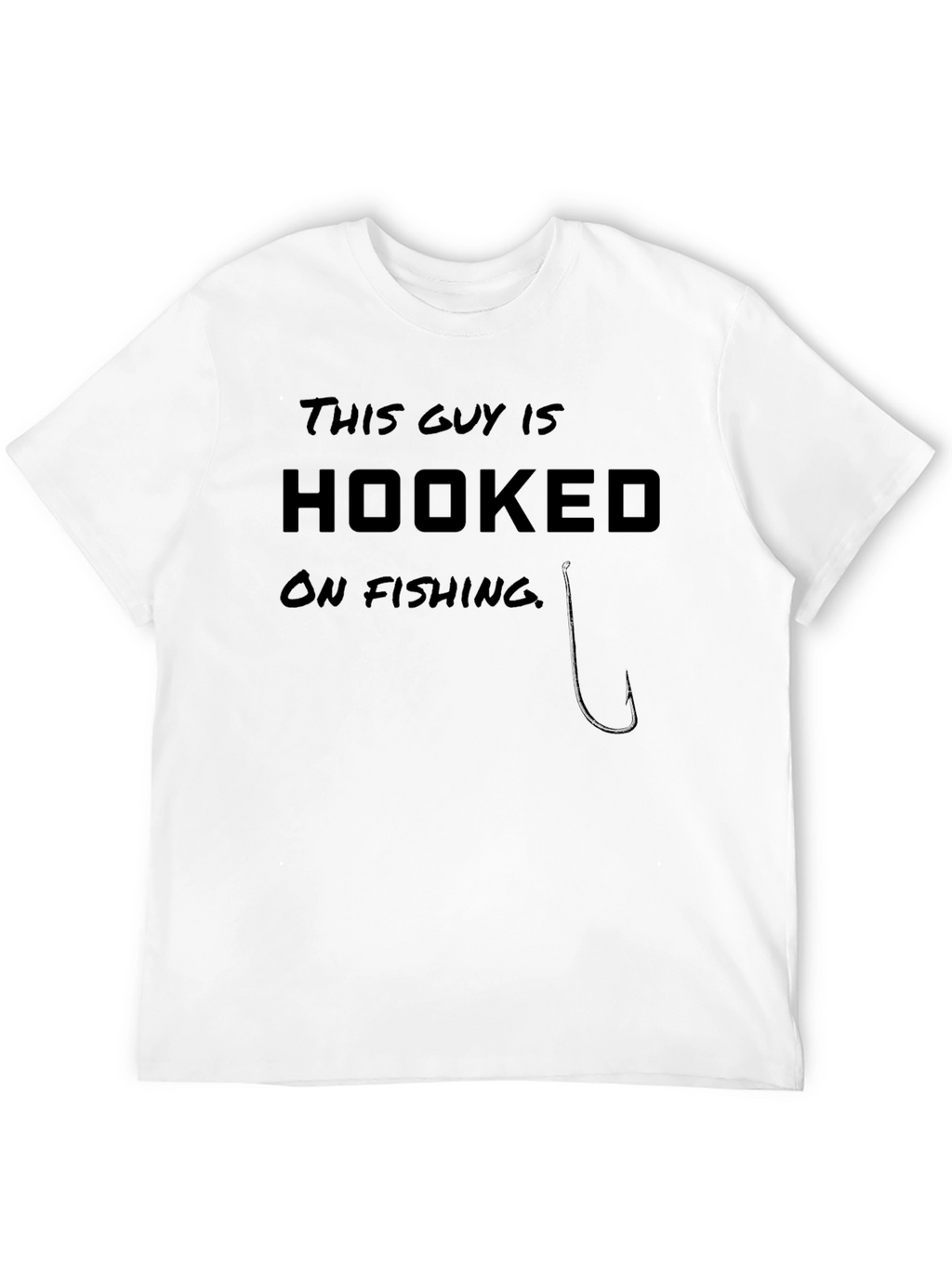 Hooked On Fishing Graphic T-Shirt