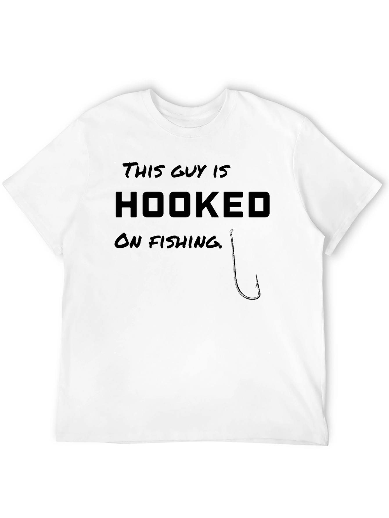 Hooked On Fishing Graphic T-Shirt