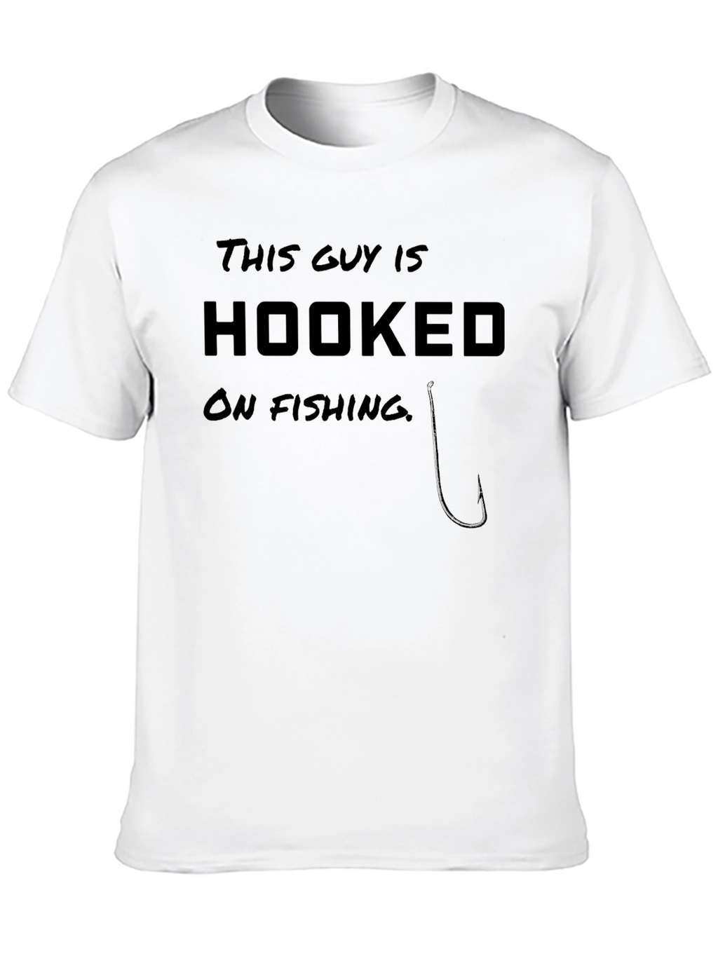 Hooked On Fishing Graphic T-Shirt