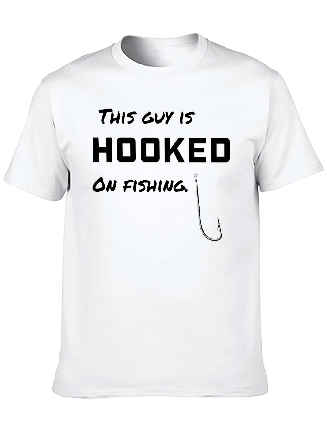 Hooked On Fishing Graphic T-Shirt