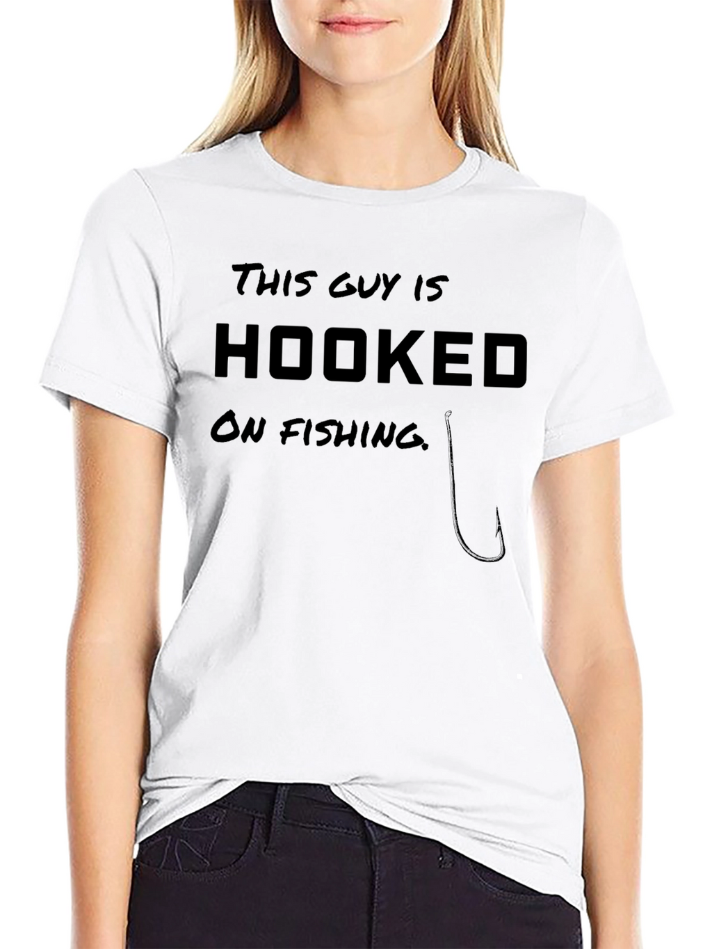 Hooked On Fishing Graphic T-Shirt