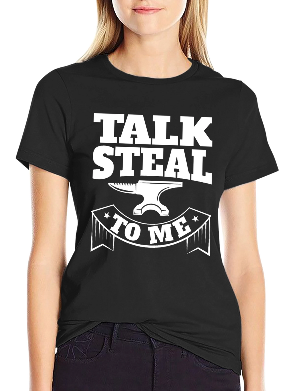 Talk Steal To Me Black T-Shirt
