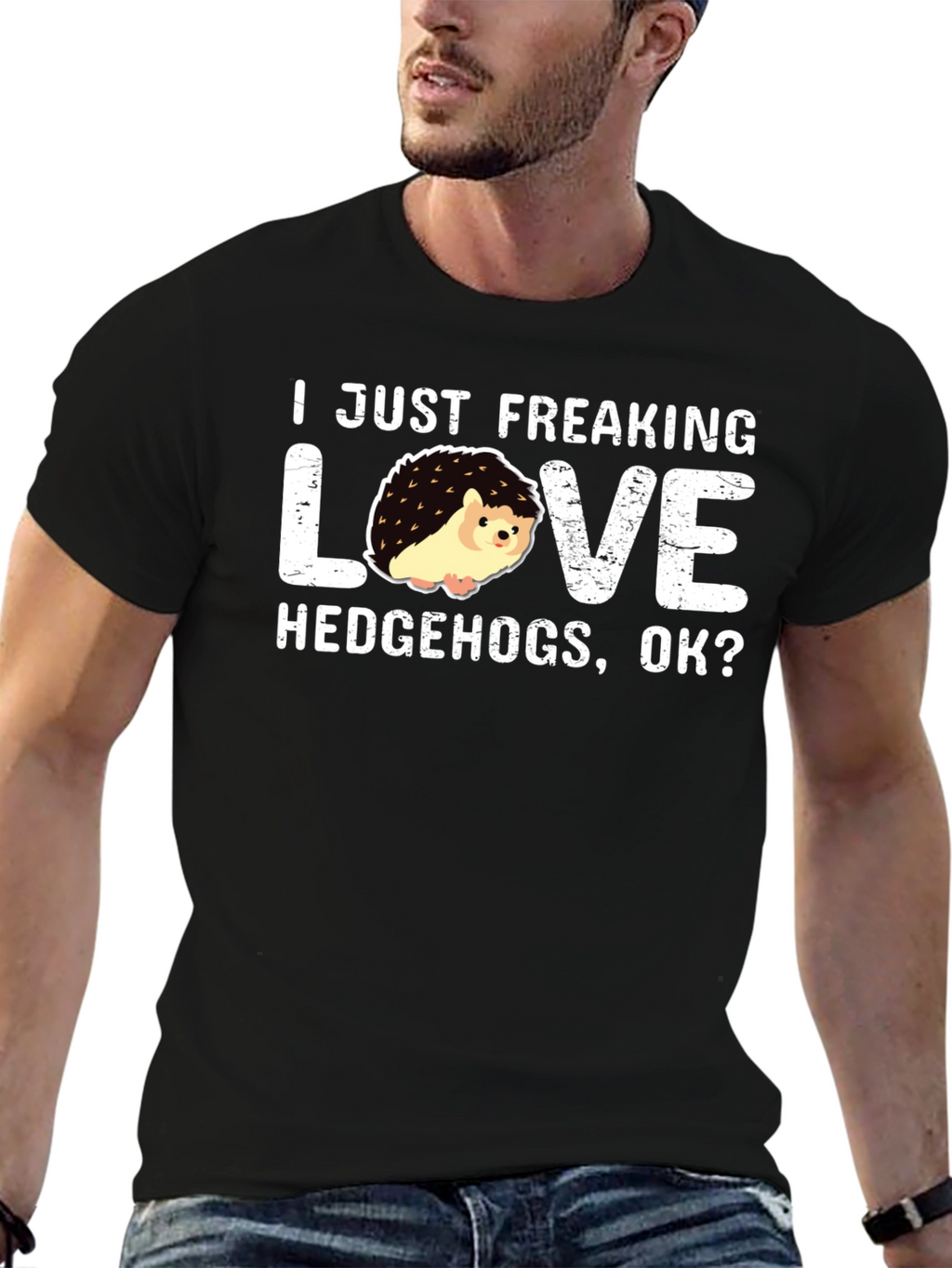 I Love Hedgehogs T-Shirt: Funny Graphic Tee