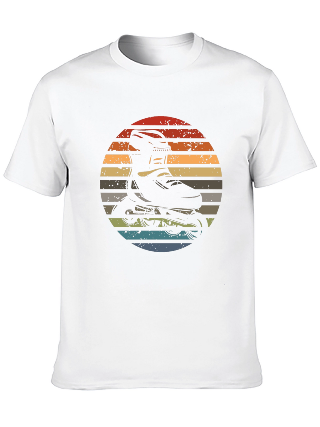 Retro Inline Skate Sunset T-Shirt