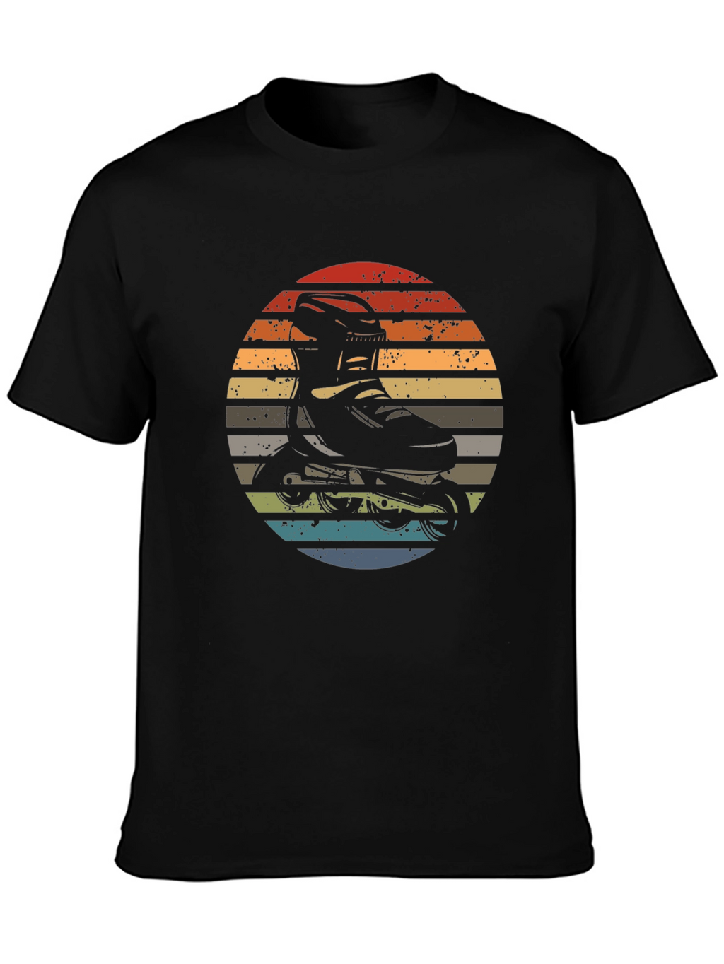 Retro Inline Skate Sunset T-Shirt