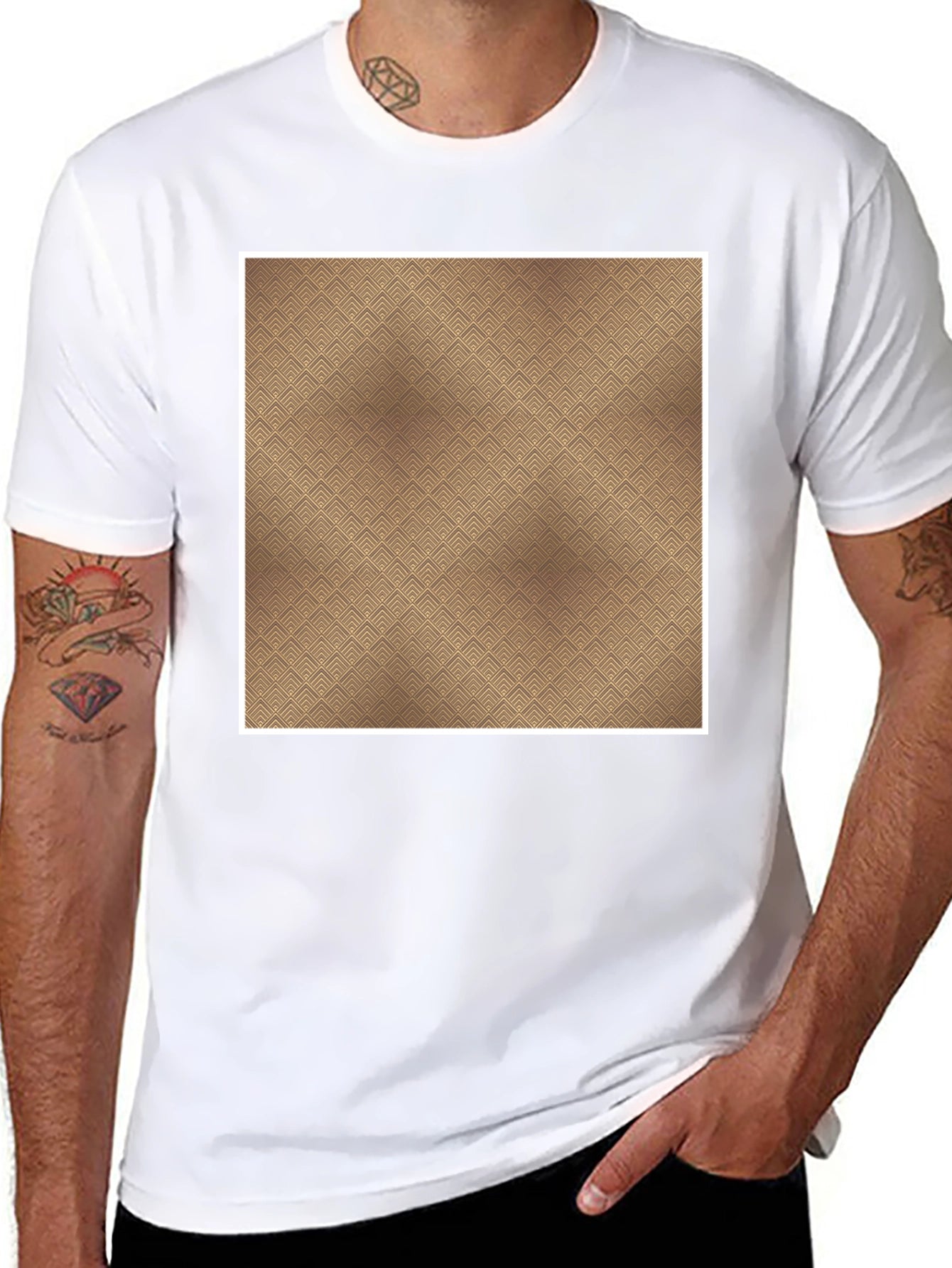 Patterned Tee: Modern Style Casual Comfort