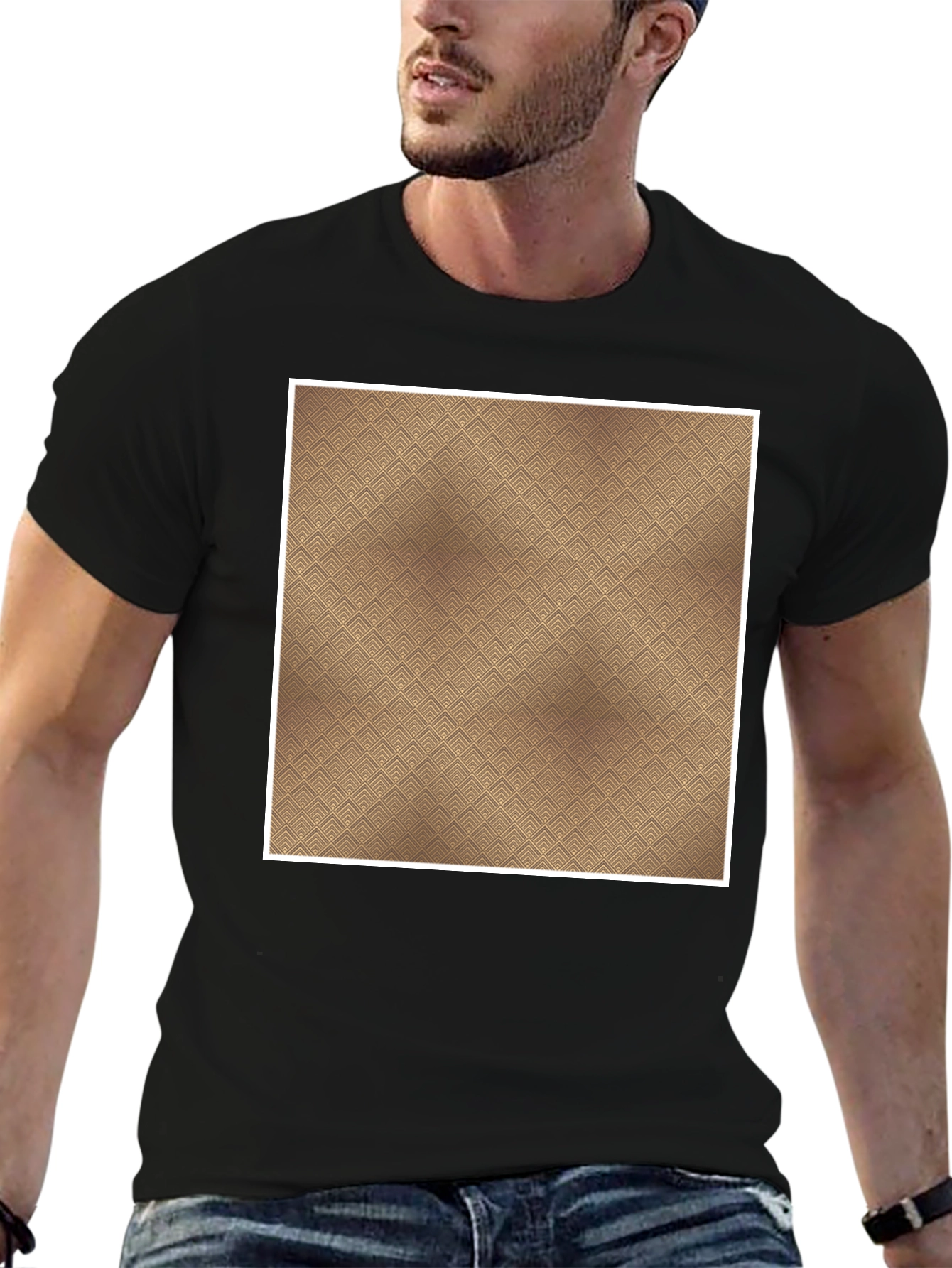 Patterned Tee: Modern Style Casual Comfort