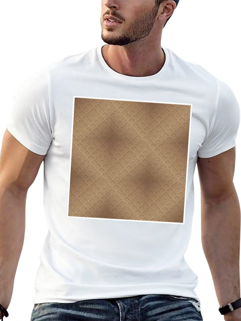 Patterned Tee: Modern Style Casual Comfort