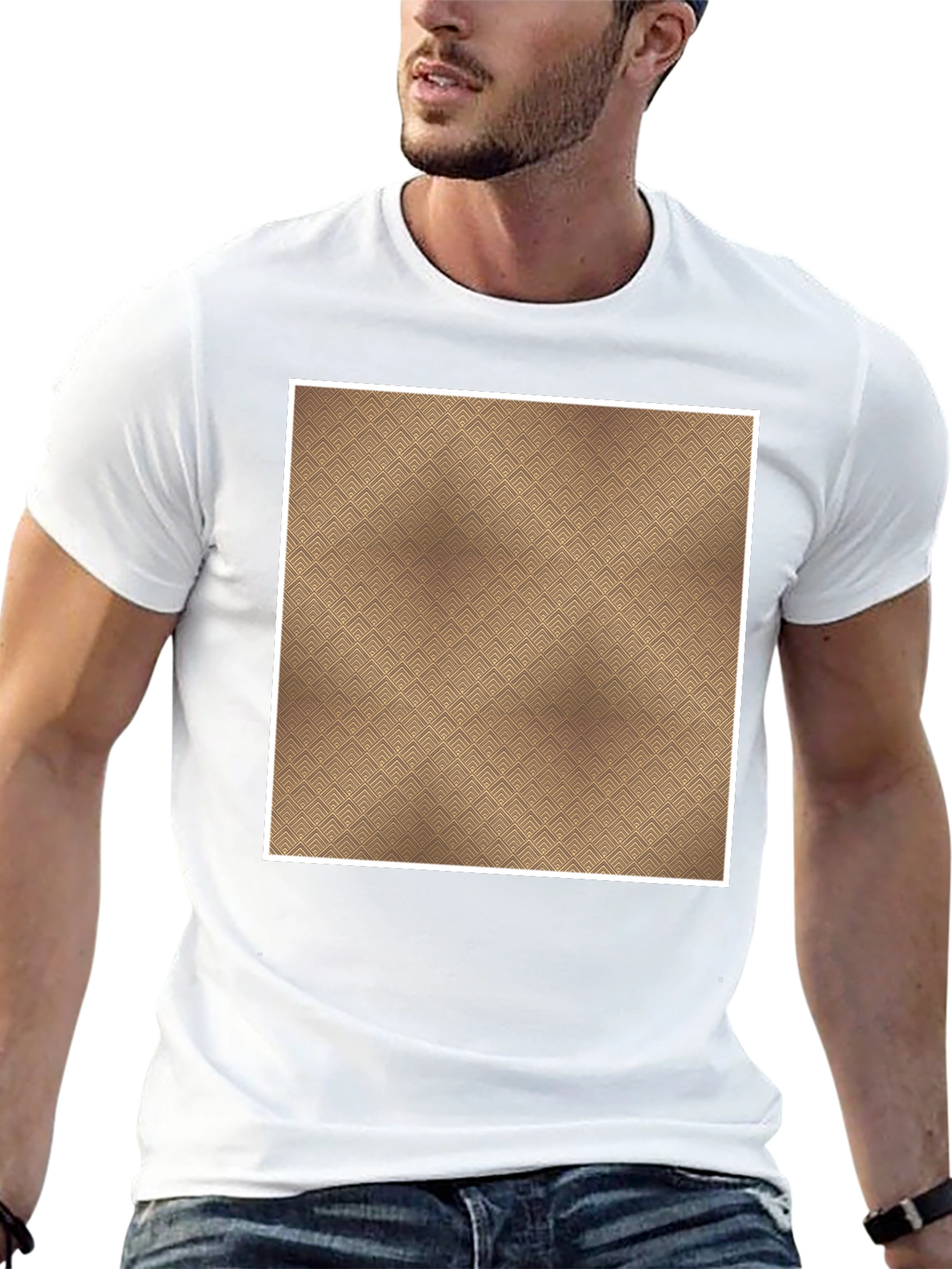 Patterned Tee: Modern Style Casual Comfort