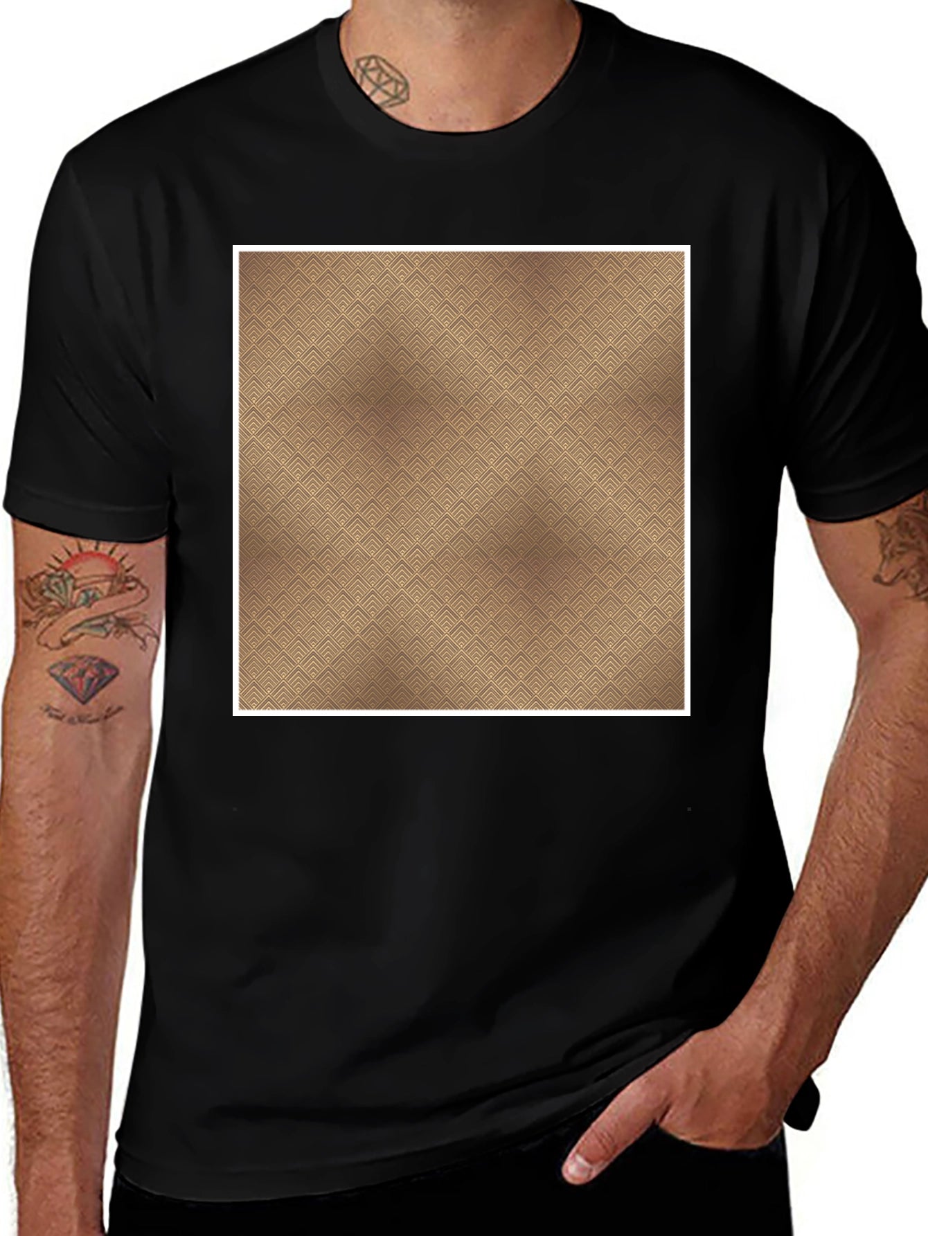 Patterned Tee: Modern Style Casual Comfort