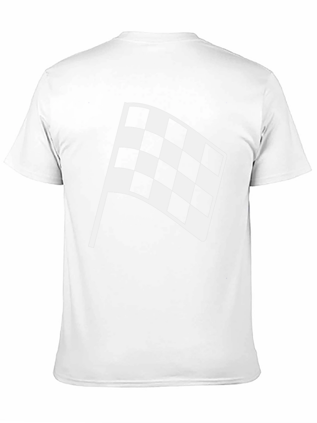 Checkered Flag Graphic Tee - Black