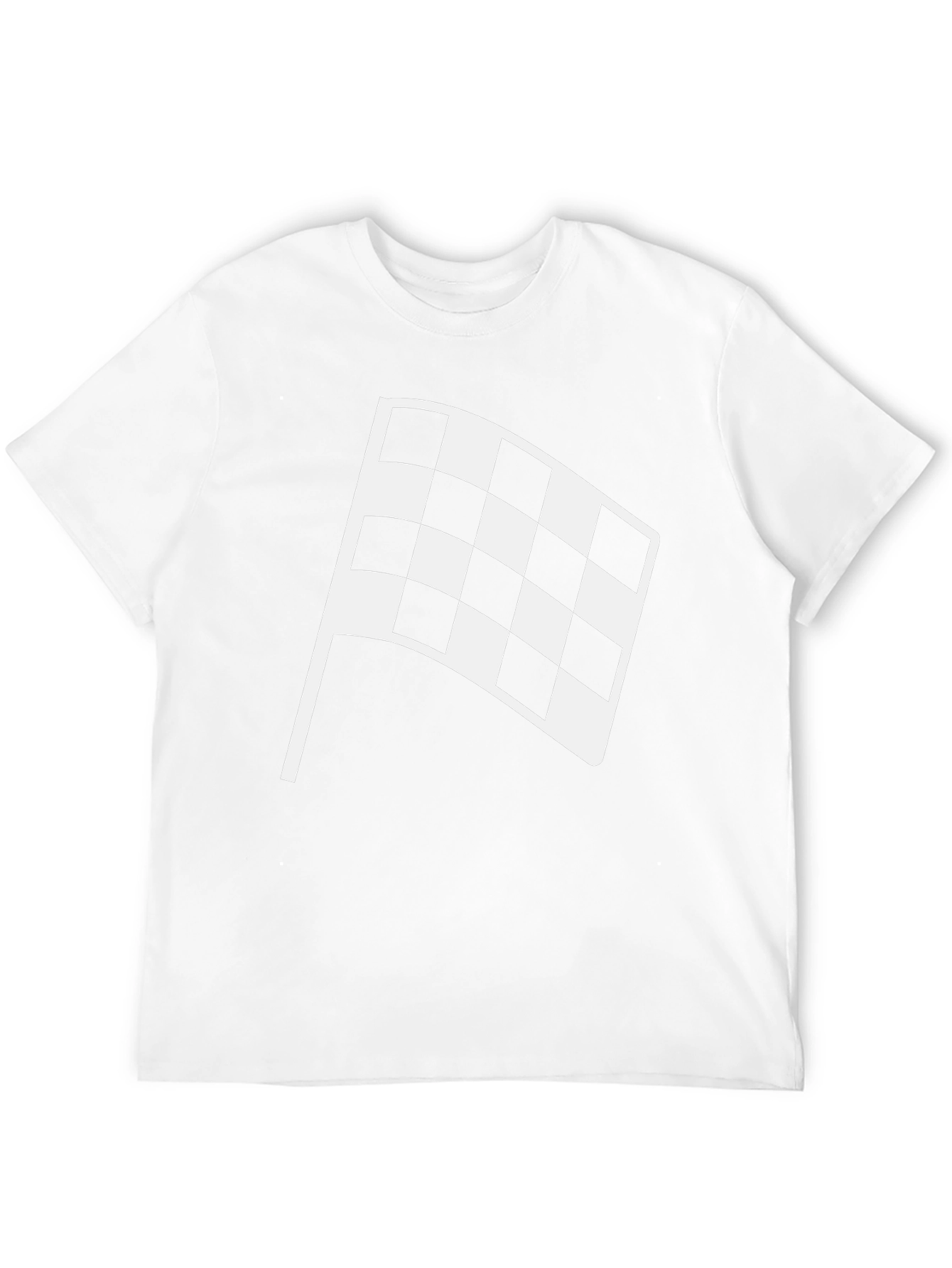 Checkered Flag Graphic Tee - Black