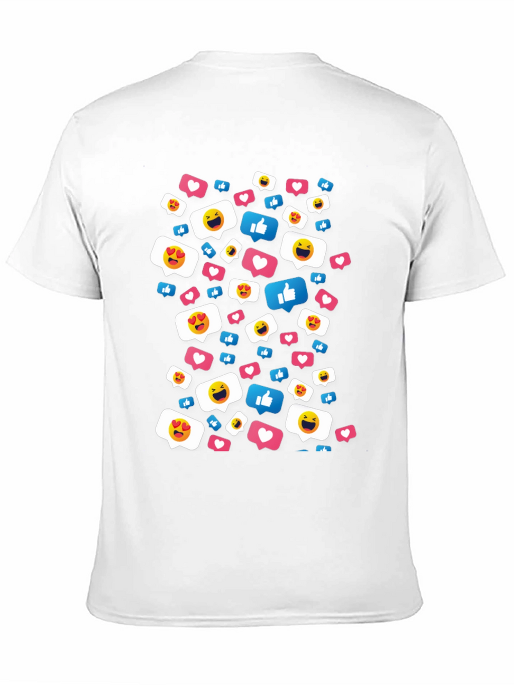 Social Media Emoji T-Shirt - Black Cotton Tee