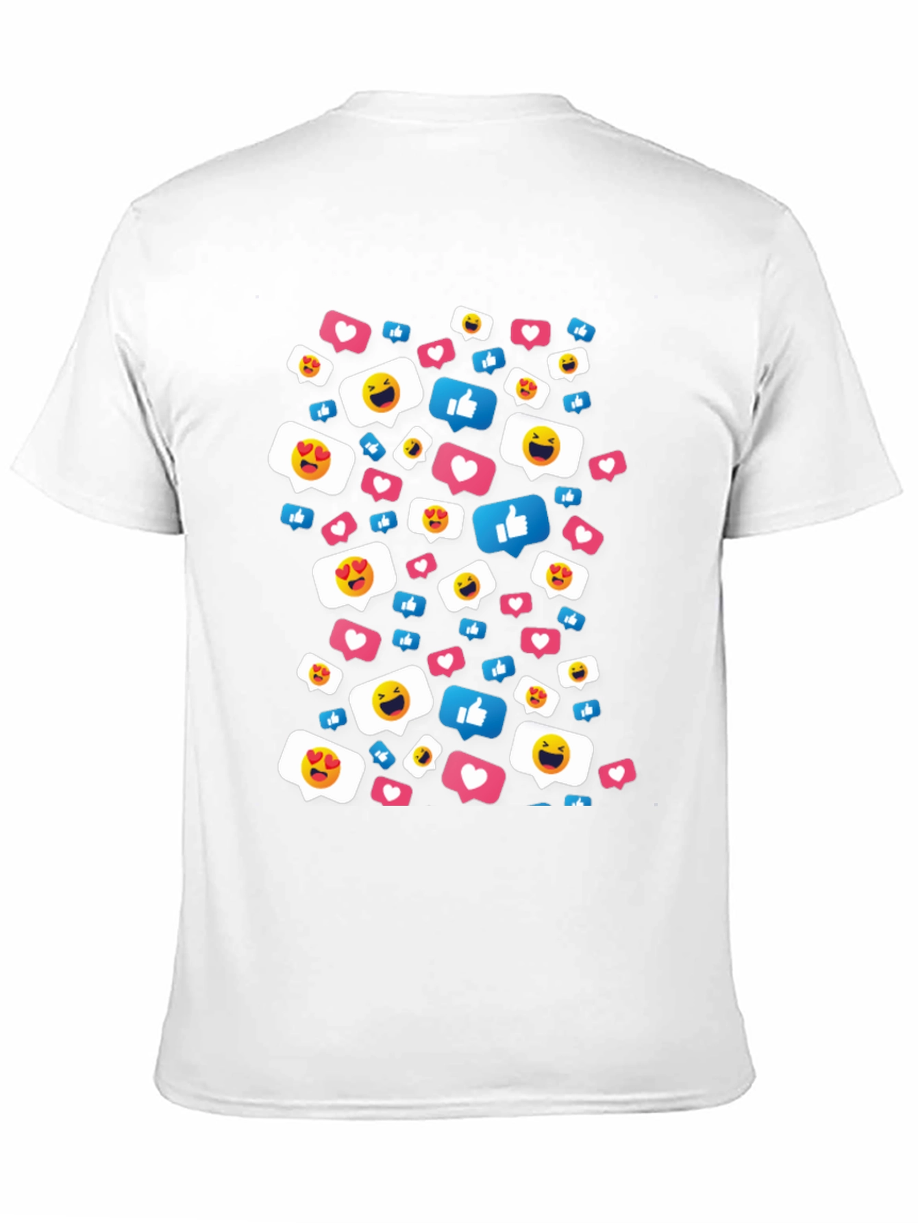 Social Media Emoji T-Shirt - Black Cotton Tee
