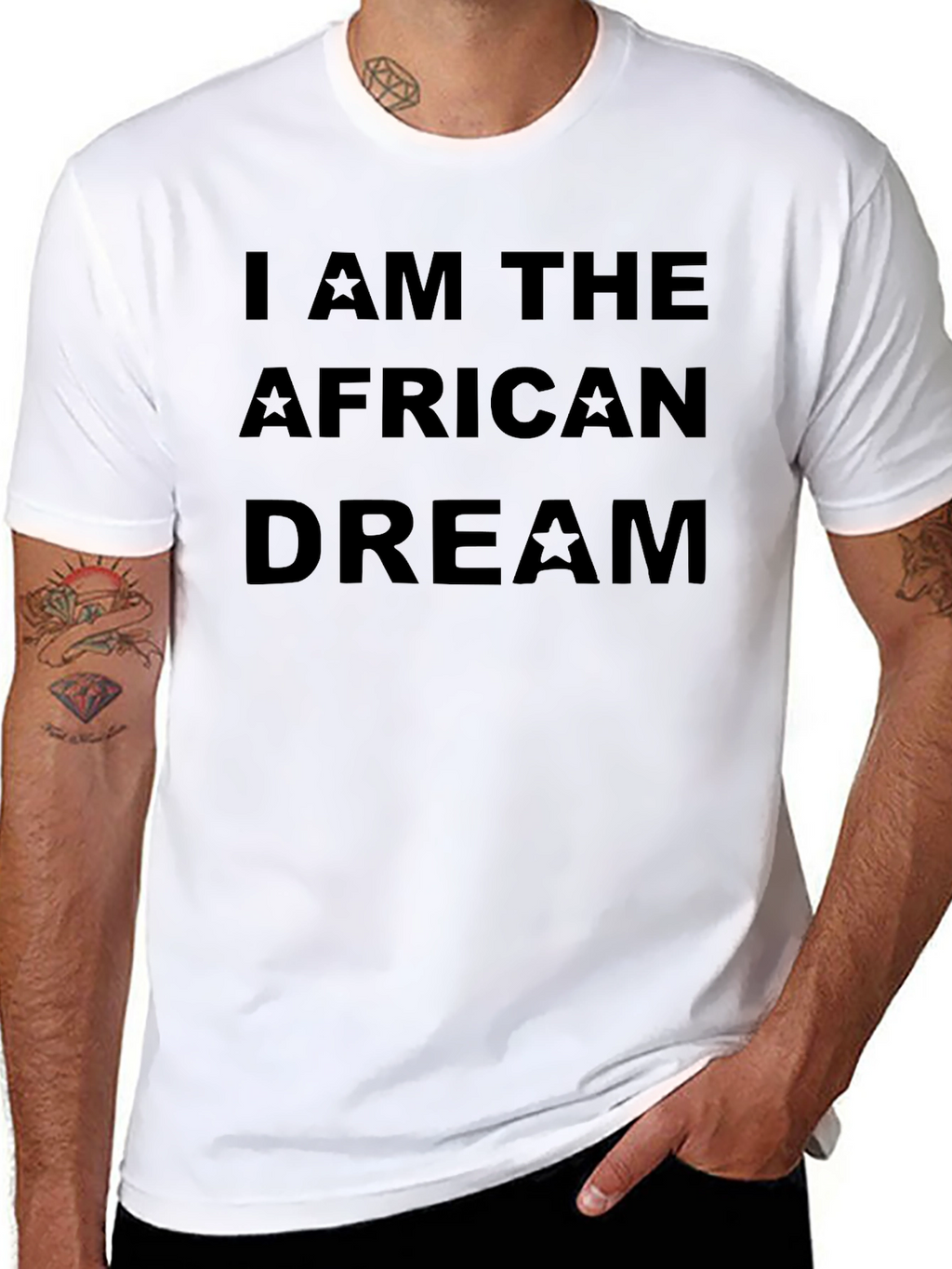 I AM THE AFRICAN DREAM Black T-Shirt