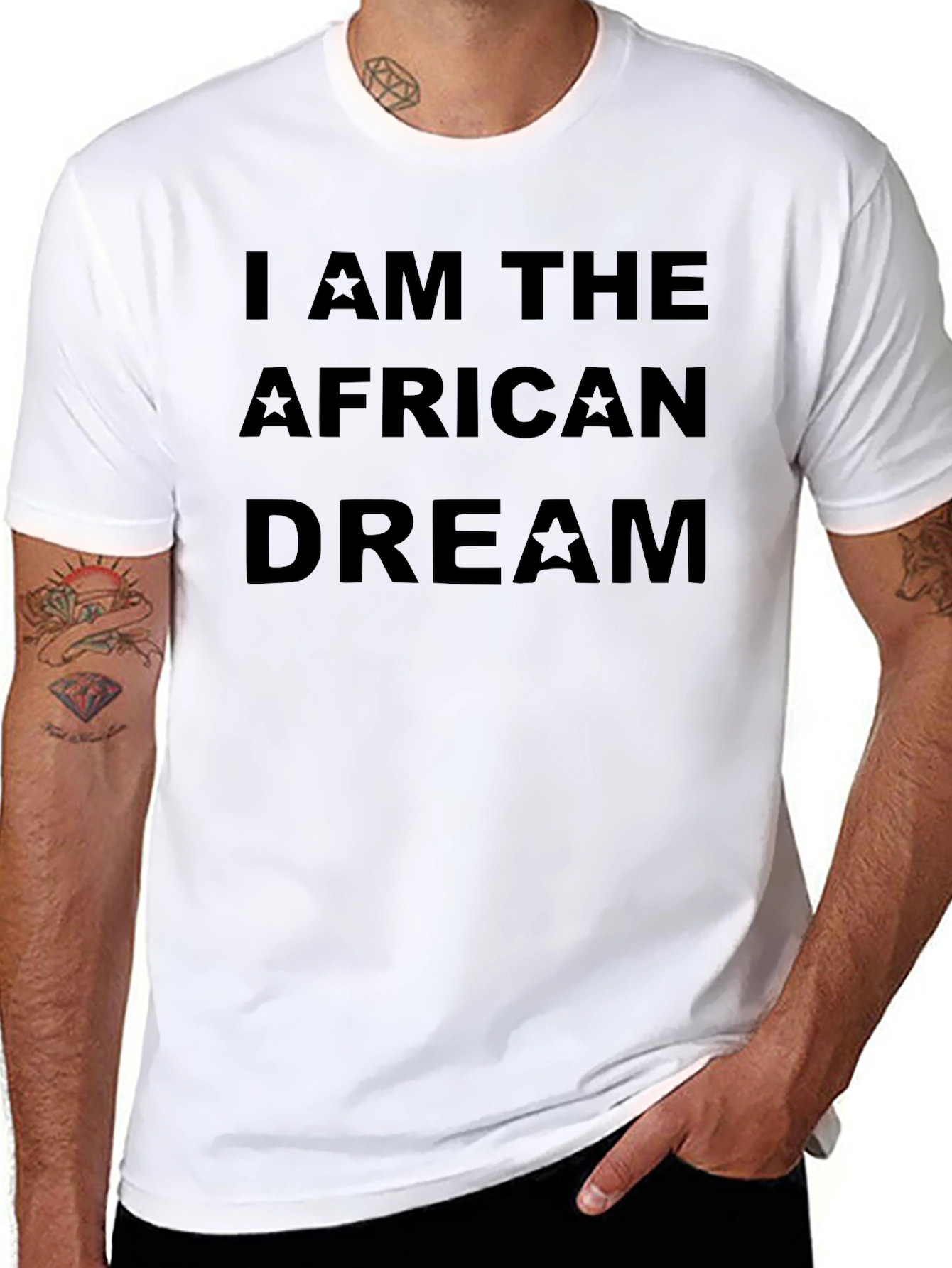 I AM THE AFRICAN DREAM Black T-Shirt