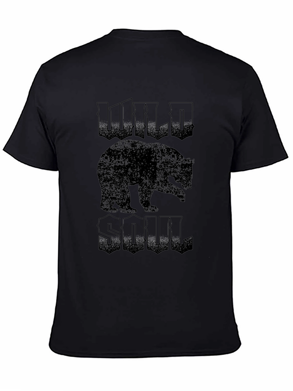 Wild Soul Bear Graphic Tee - Black