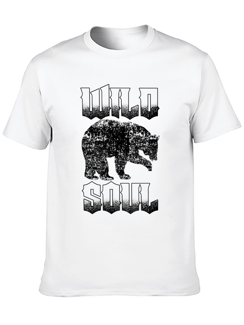 Wild Soul Bear Graphic Tee - Black