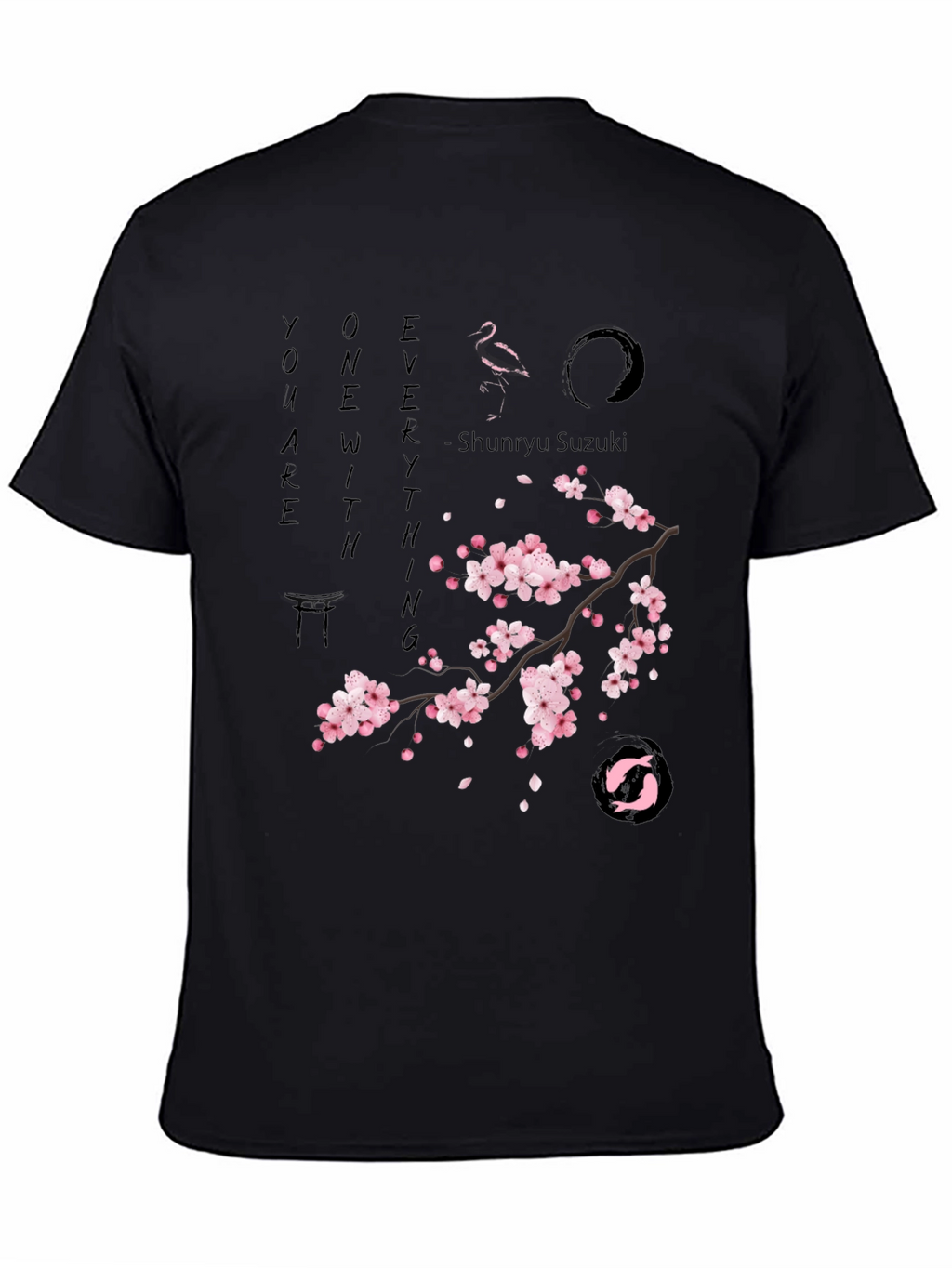 Zen Cherry Blossom Graphic T-Shirt - Unisex
