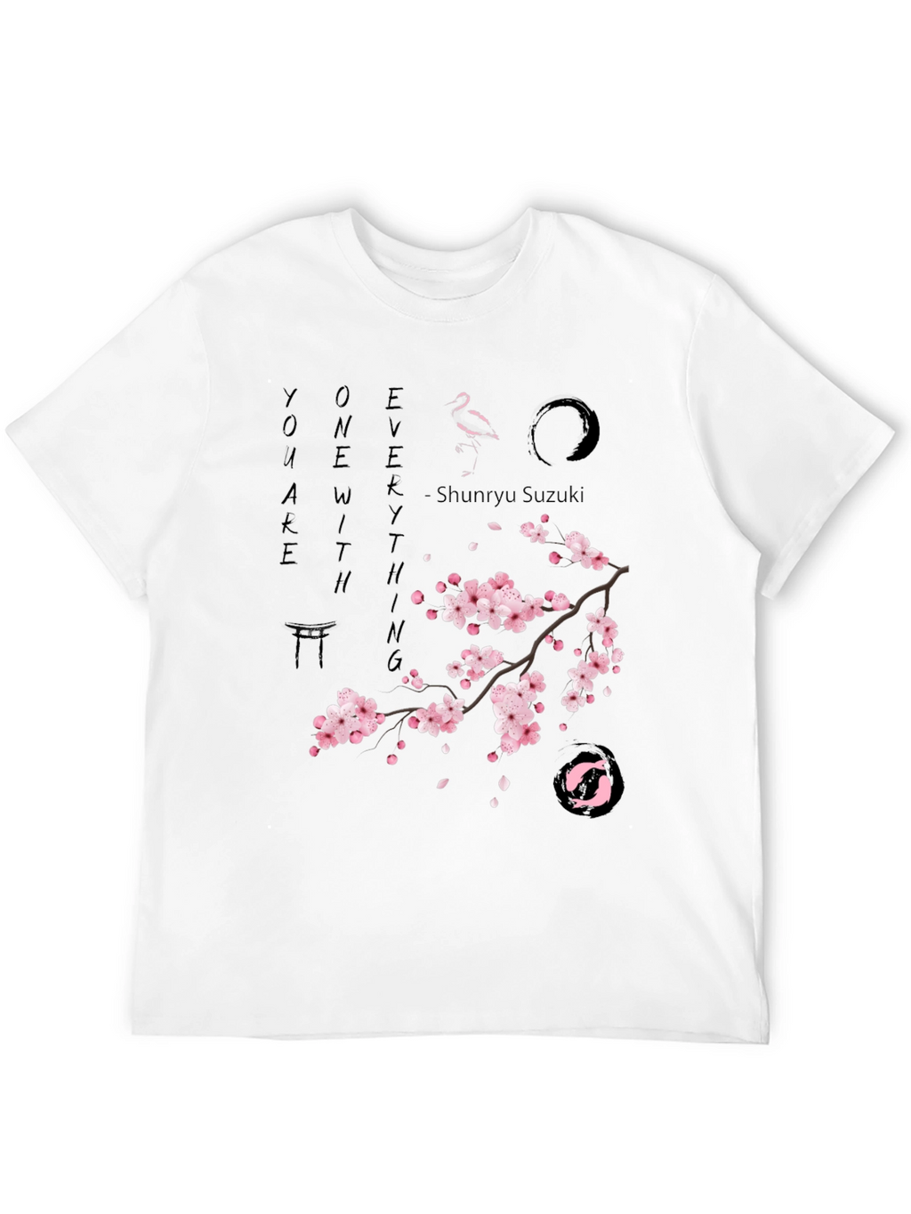 Zen Cherry Blossom Graphic T-Shirt - Unisex