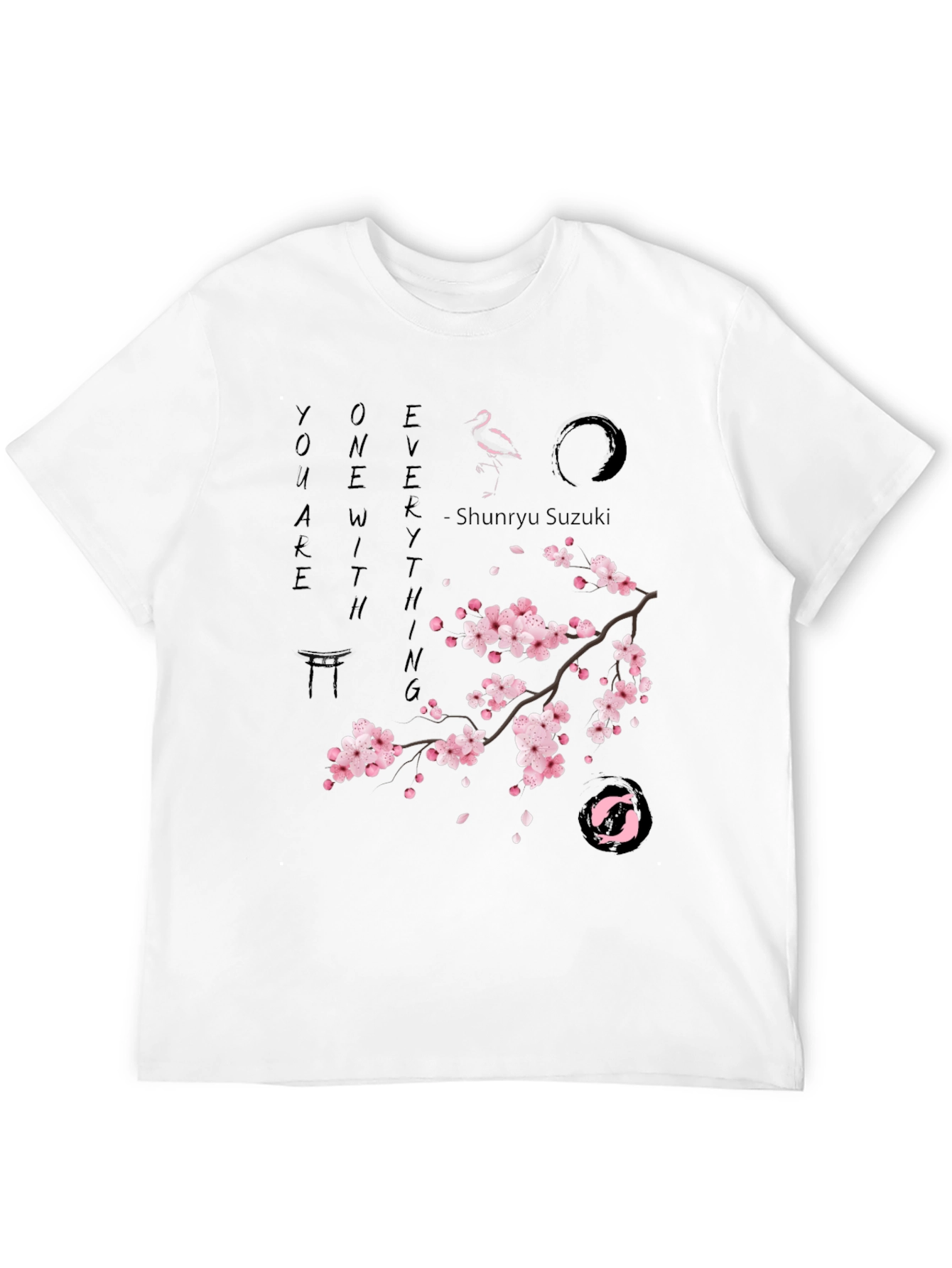 Zen Cherry Blossom Graphic T-Shirt - Unisex