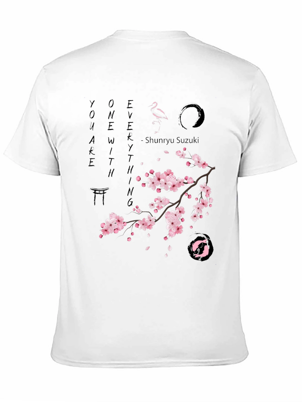 Zen Cherry Blossom Graphic T-Shirt - Unisex