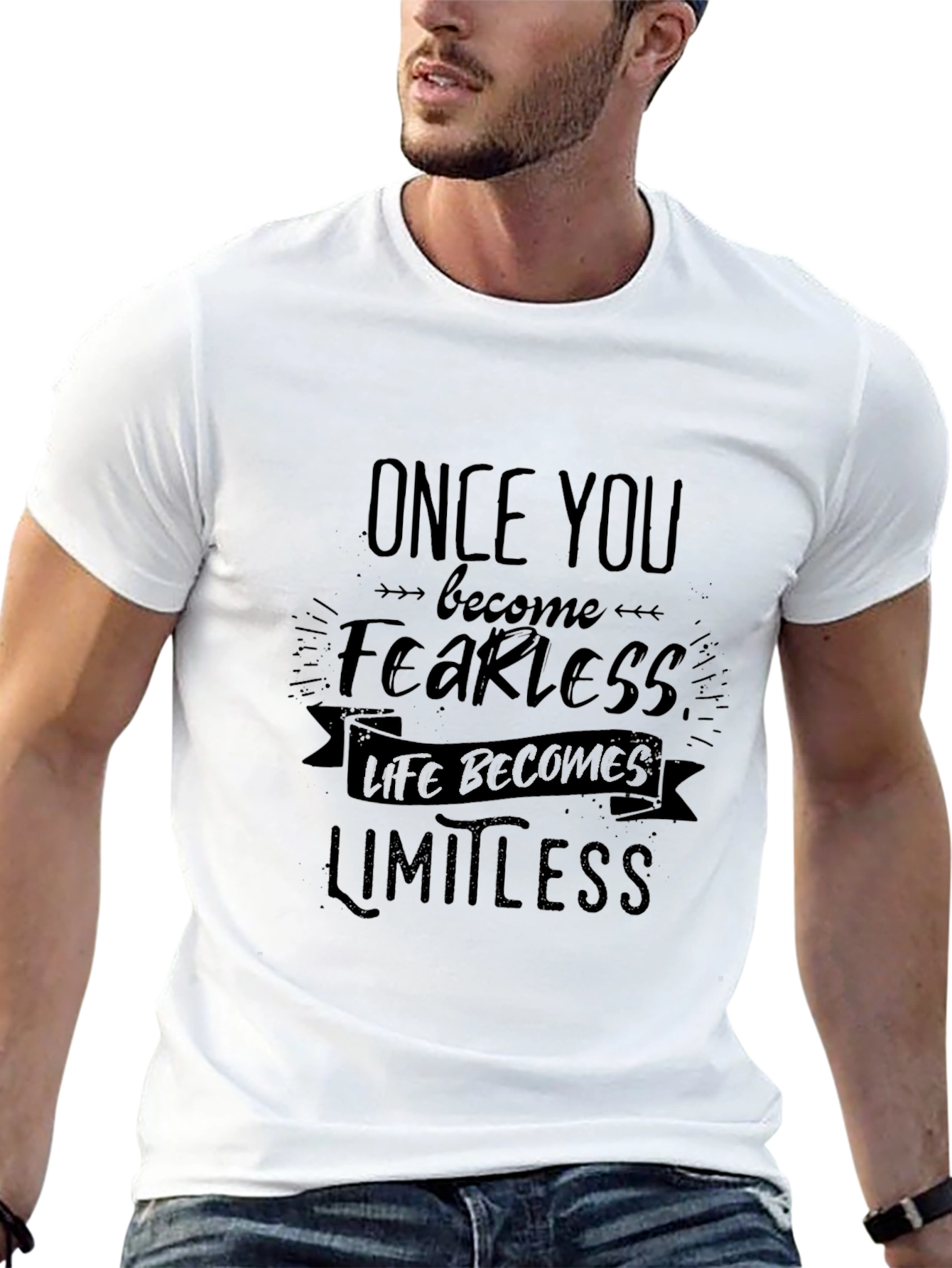 Fearless Limitless Graphic Tee - Black