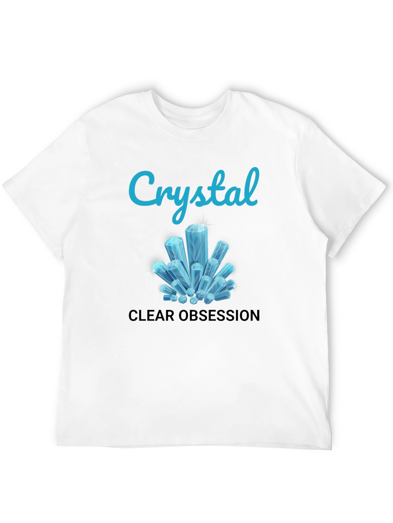 Crystal Clear Obsession Tee - Trendy Graphic Design