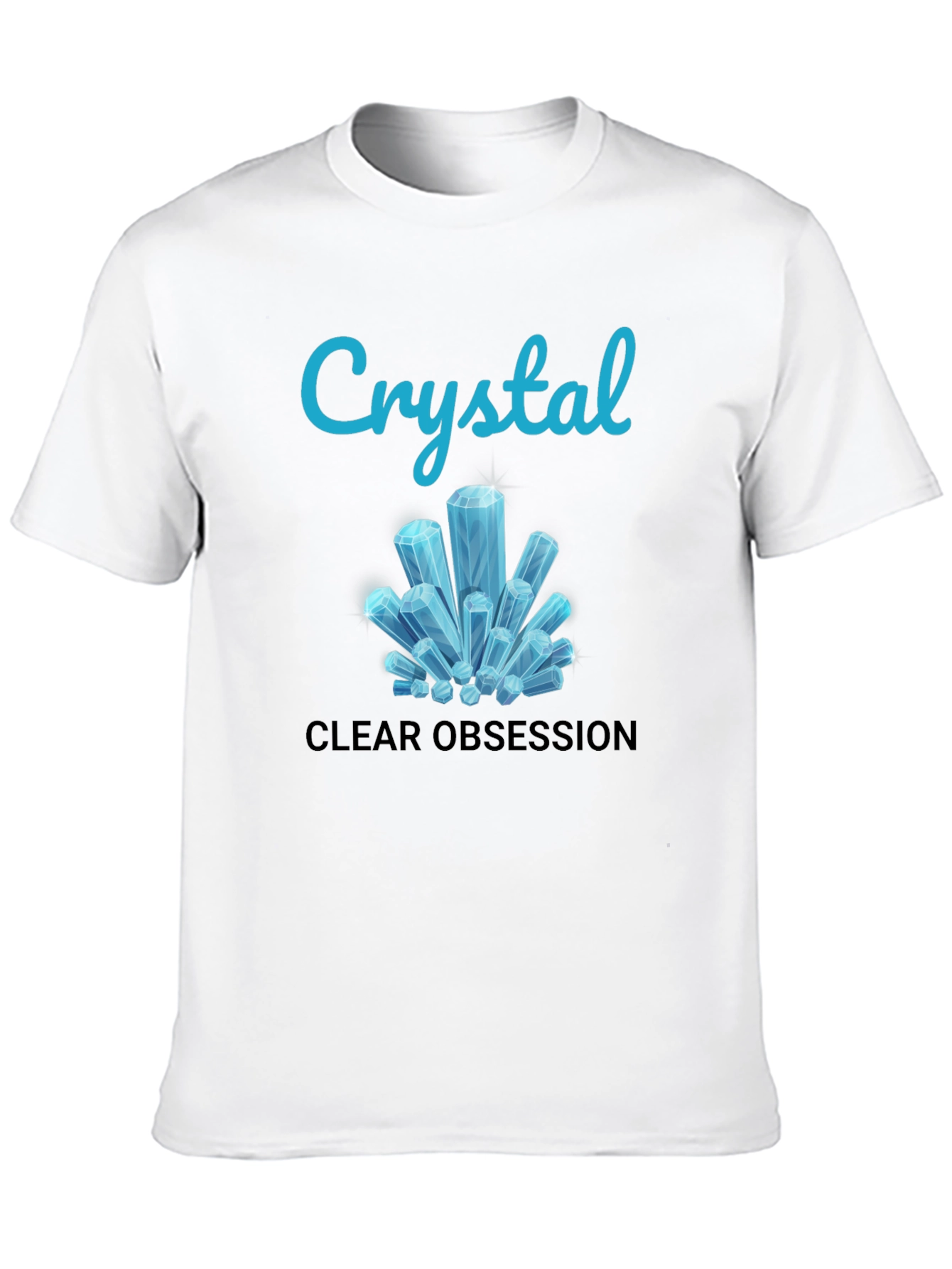 Crystal Clear Obsession Tee - Trendy Graphic Design
