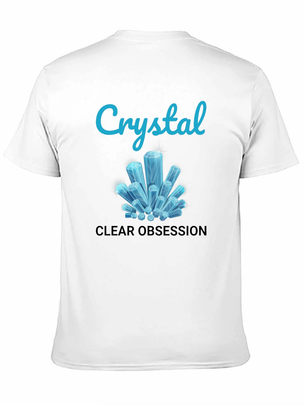 Crystal Clear Obsession Tee - Trendy Graphic Design