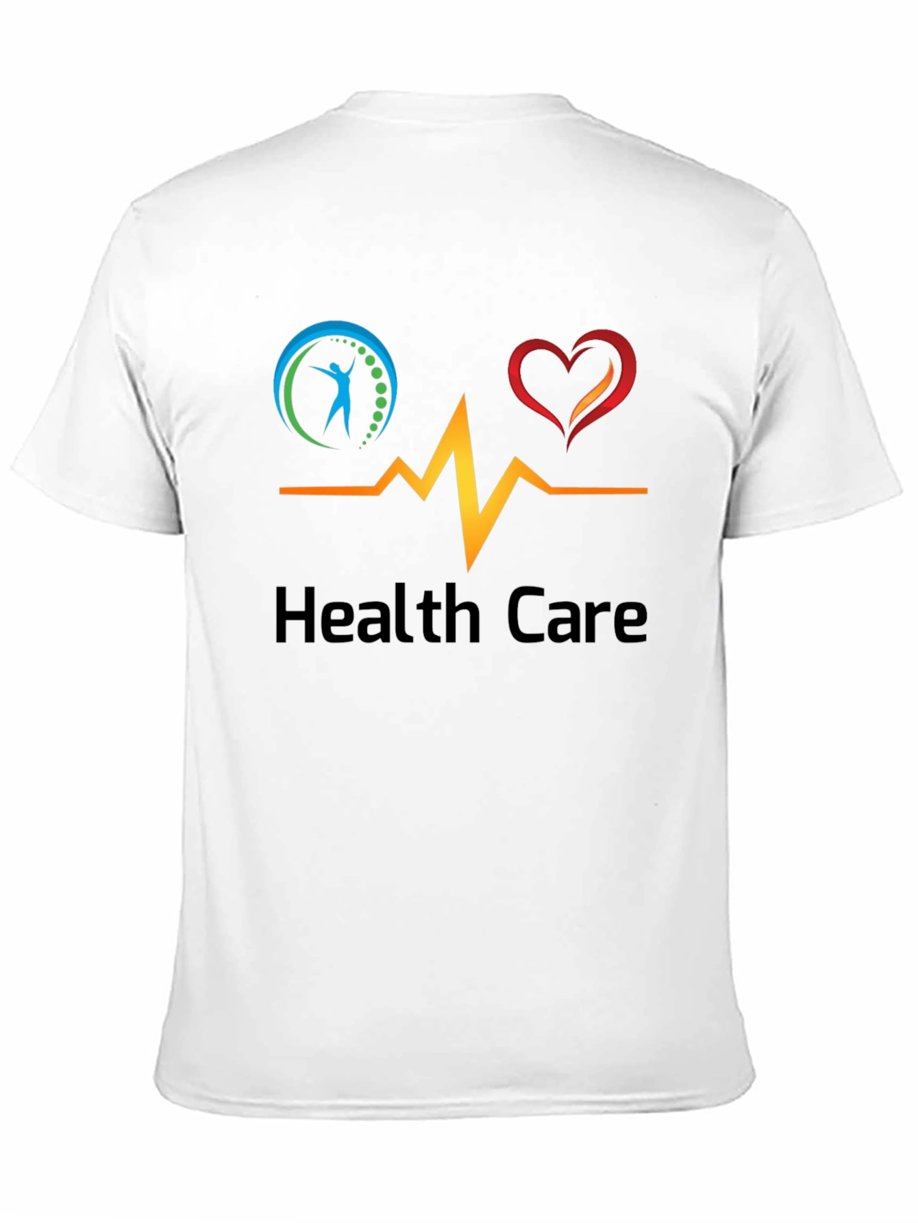Health Care Graphic Black T-Shirt