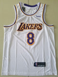 Men's Los Angeles Lakers Kobe Bryant #8 White Swingman Player Jerseys