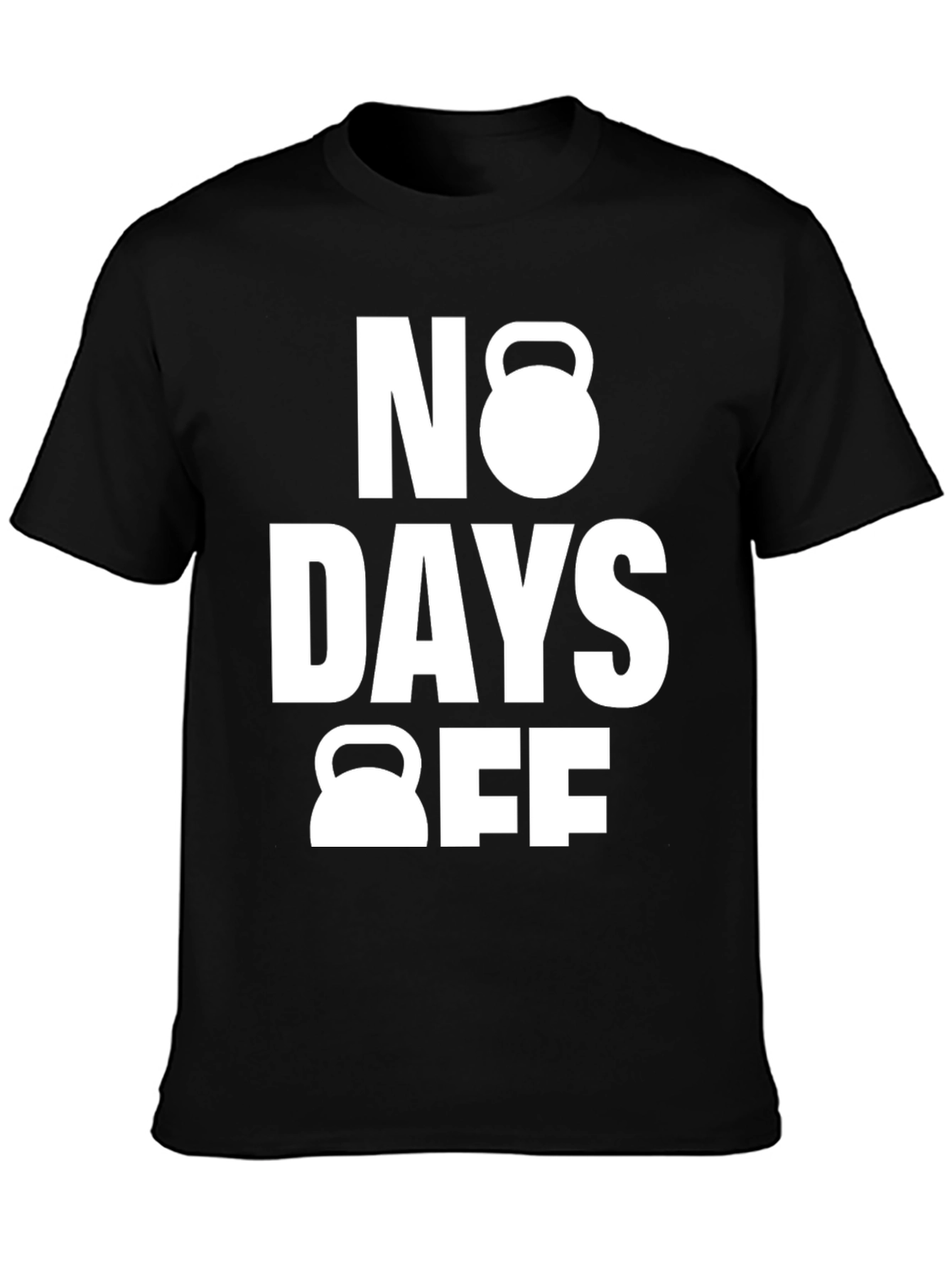 No Days Off Black Gym T-Shirt