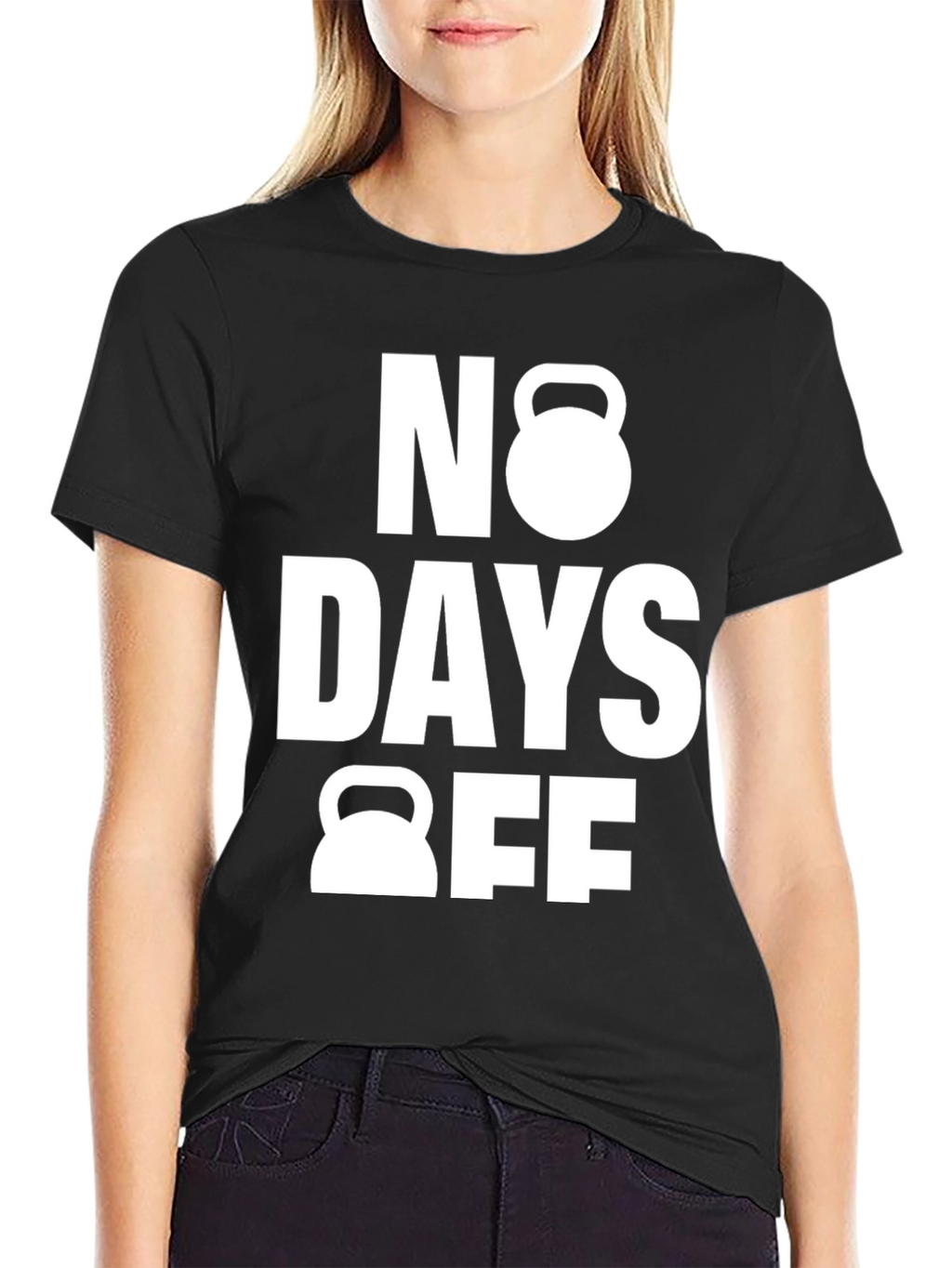 No Days Off Black Gym T-Shirt