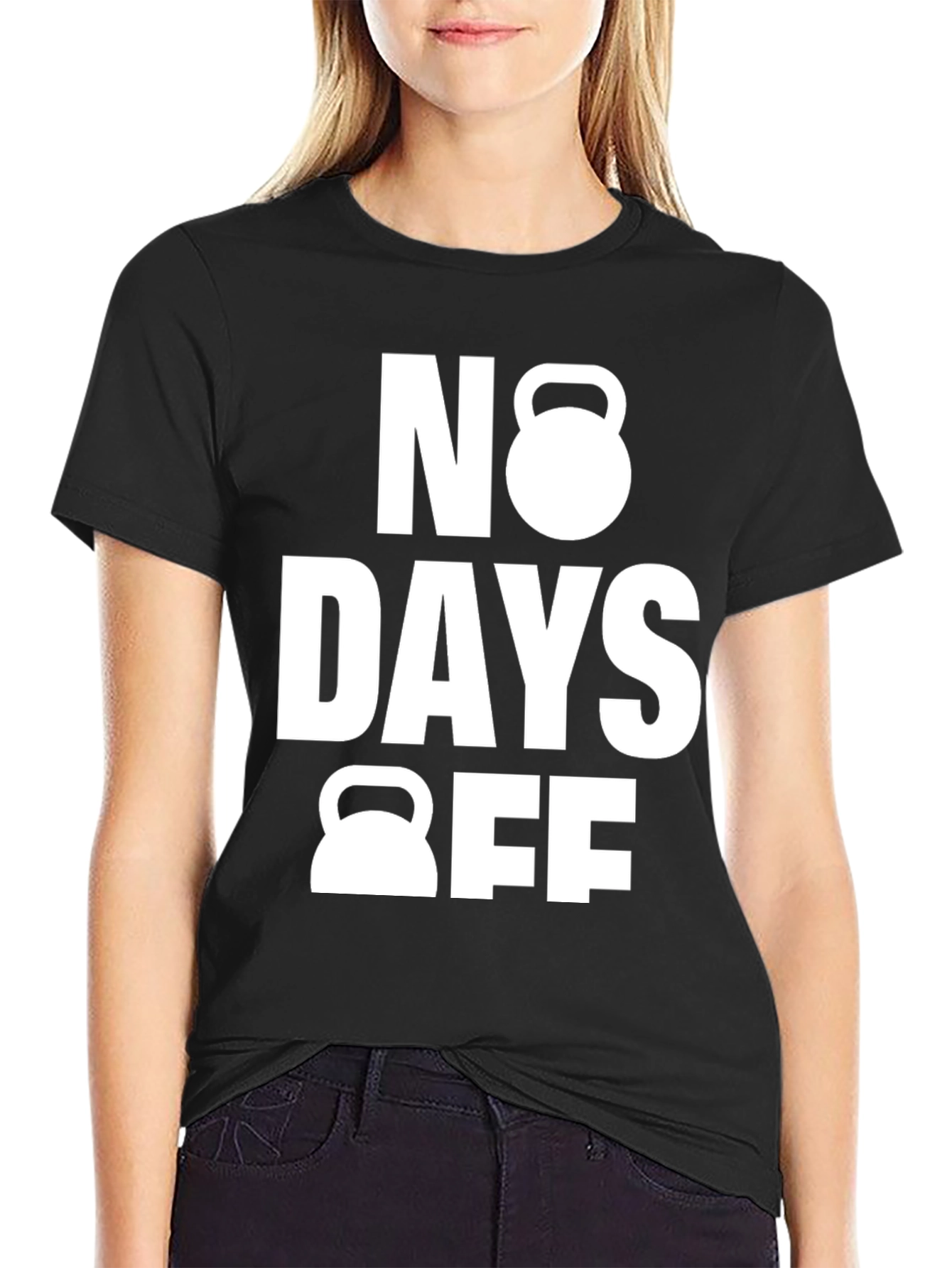 No Days Off Black Gym T-Shirt