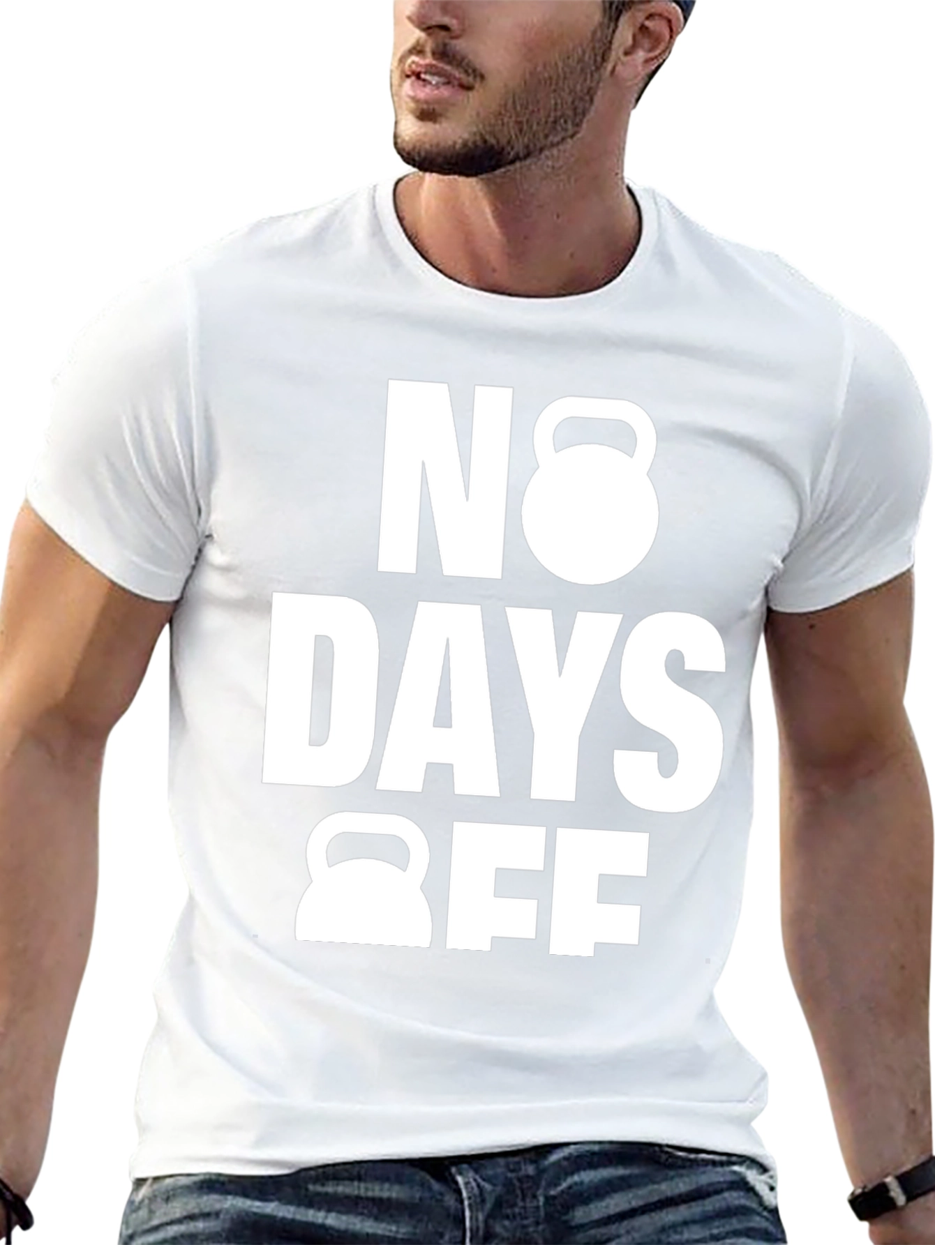 No Days Off Black Gym T-Shirt