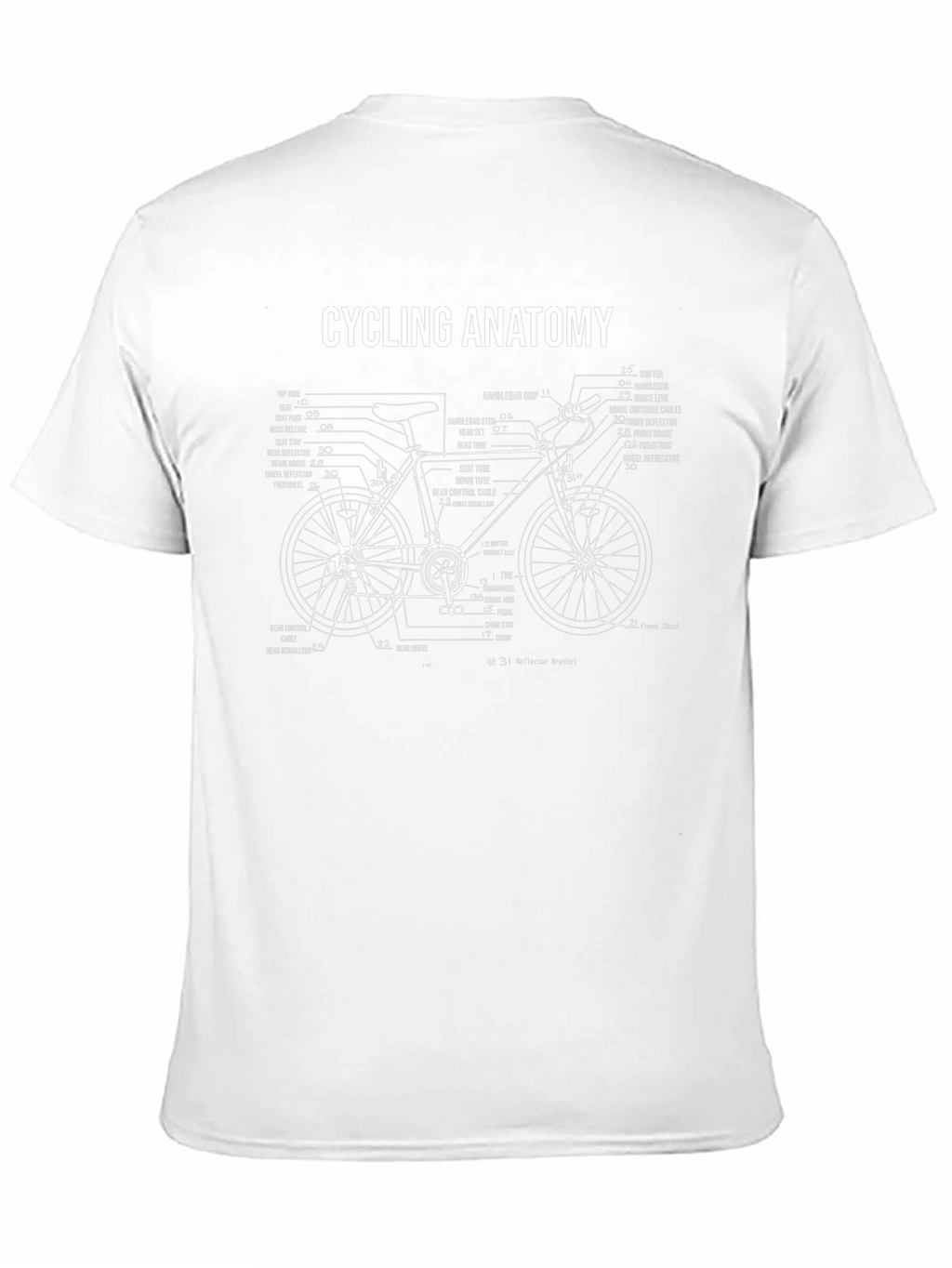 Cycling Anatomy Graphic Tee - Bike Lovers T-Shirt