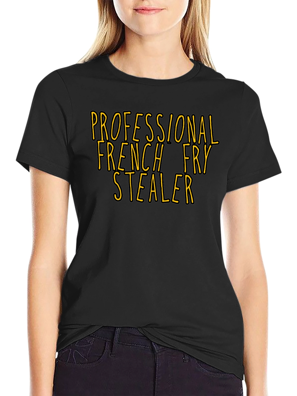 Professional French Fry Stealer T-Shirt - Funny Foodie Tee