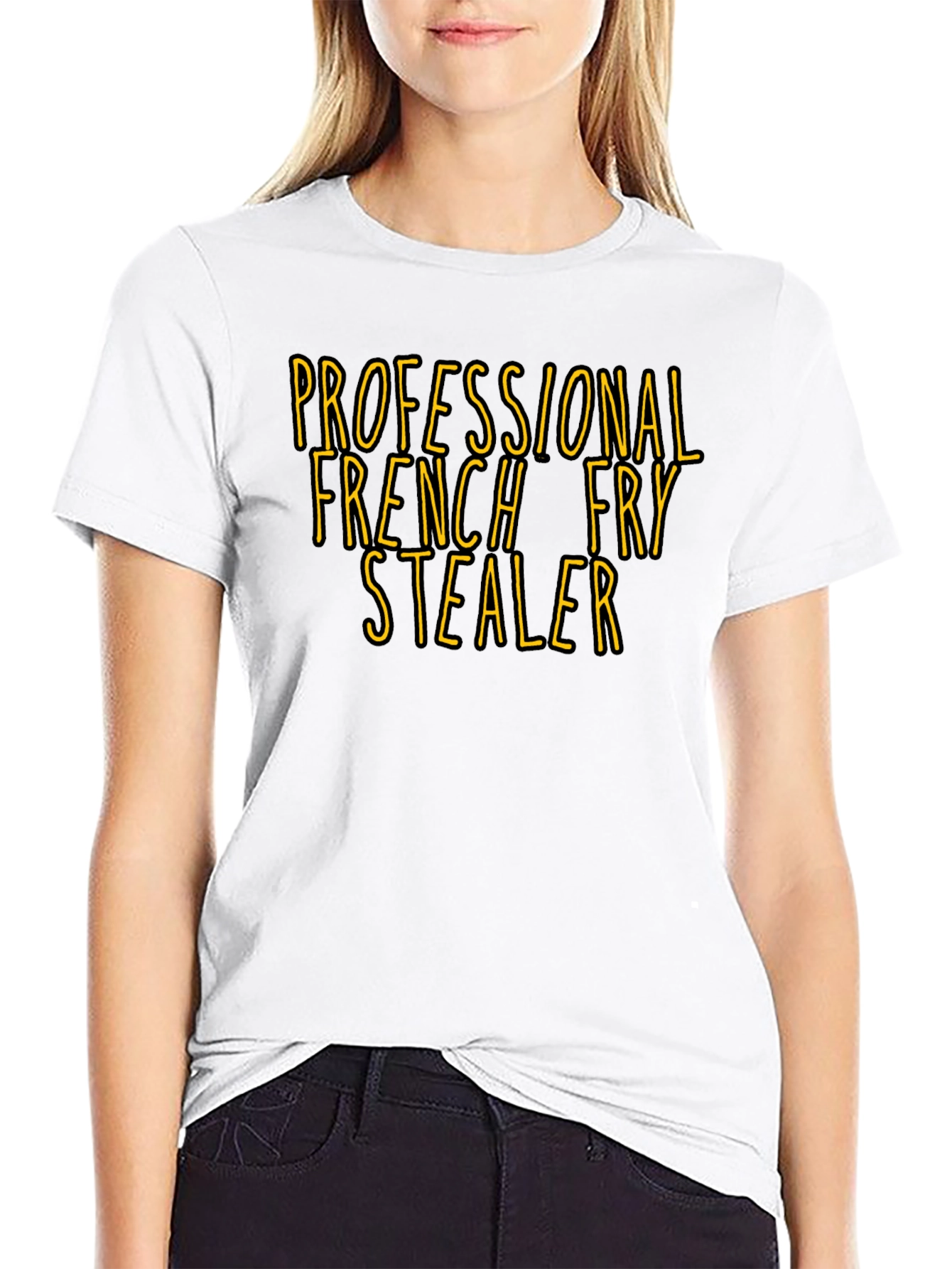 Professional French Fry Stealer T-Shirt - Funny Foodie Tee
